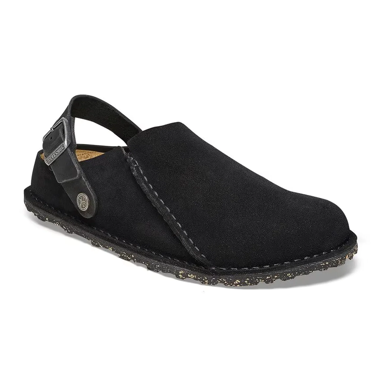 Birkenstock Lutry Slipper (Men) - Black Suede