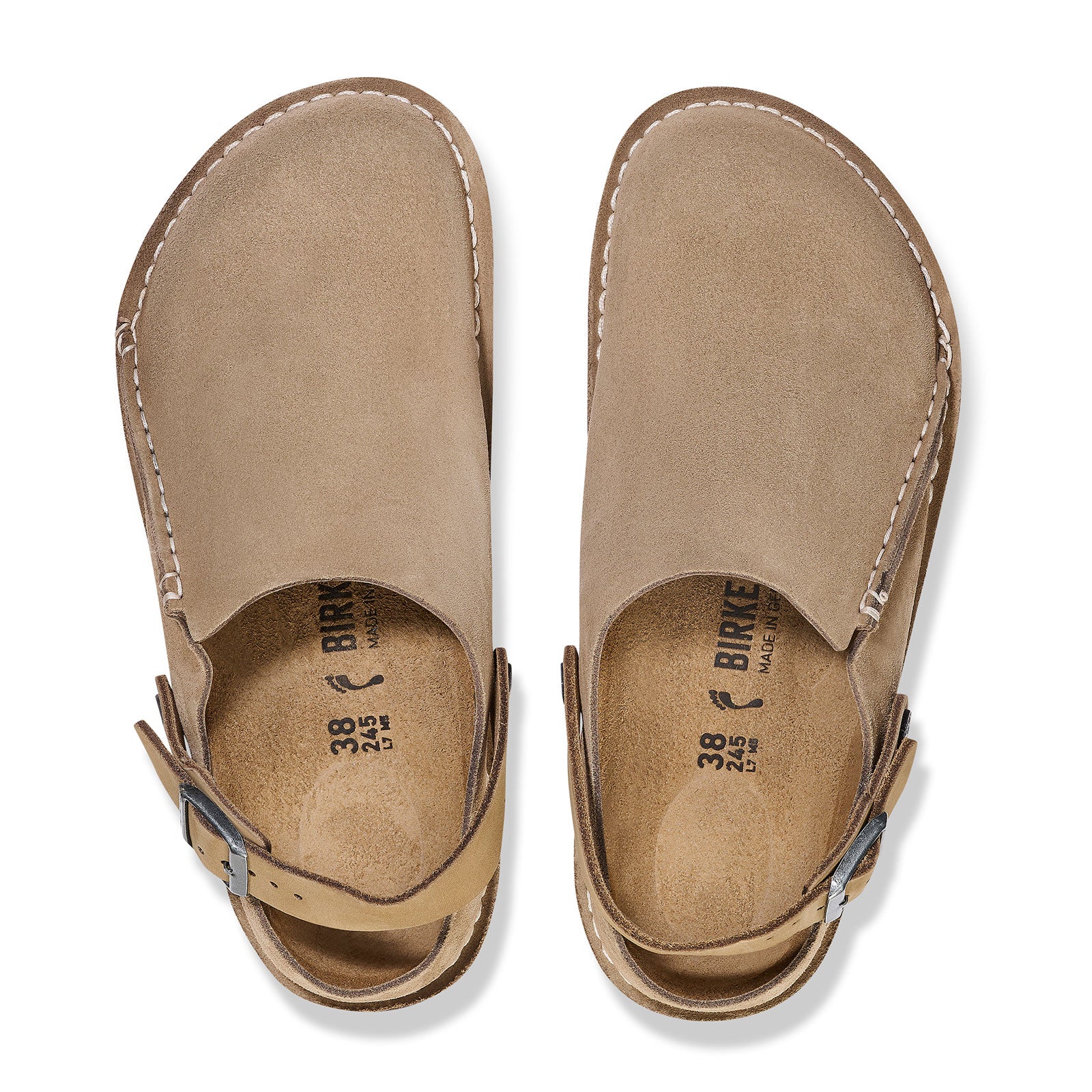 Birkenstock Lutry Slipper (Men) - Gray Taupe Suede - Image 2