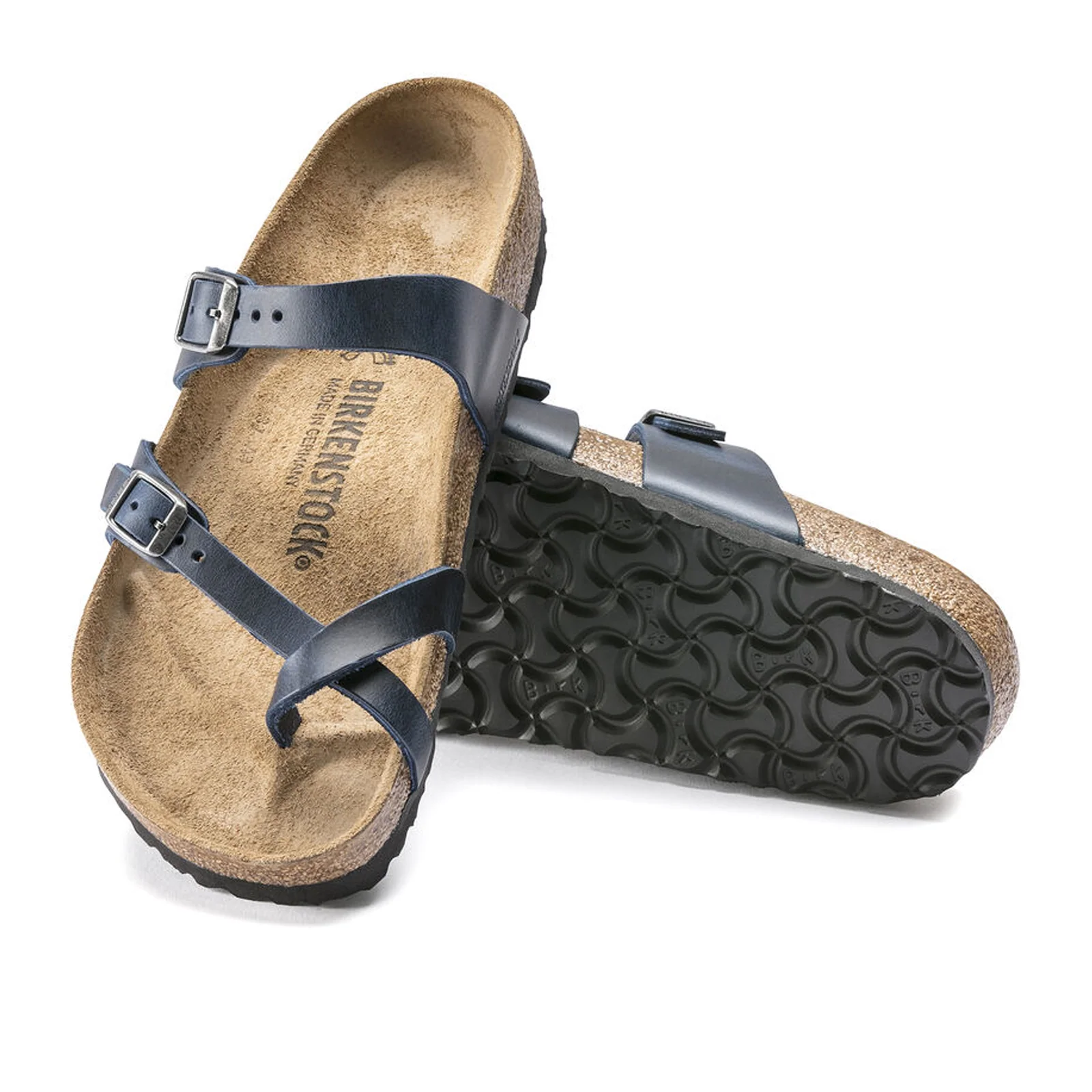 Birkenstock Mayari Sandal (Women) - Blue Oiled Leather - Image 3