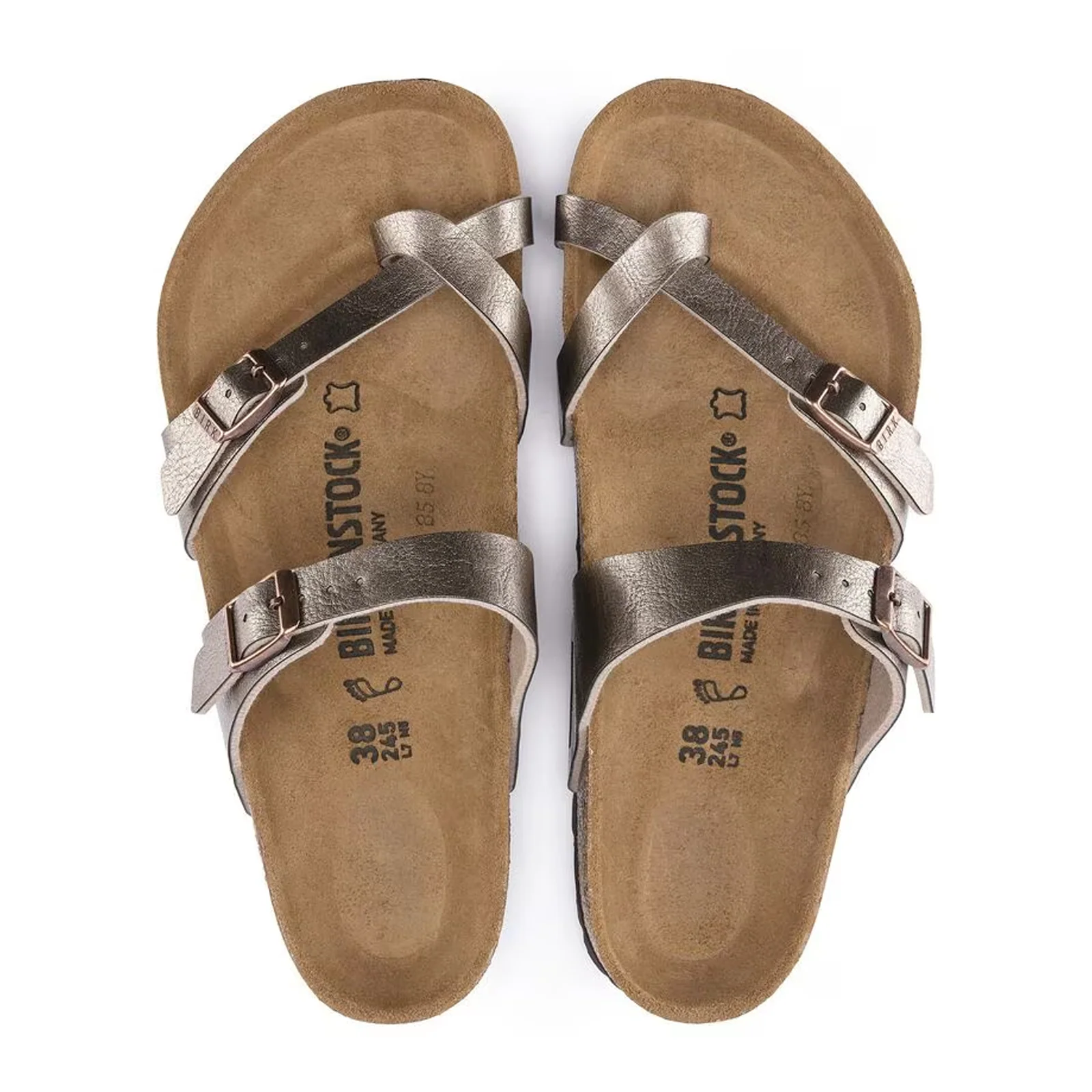 Birkenstock Mayari Sandal (Women) - Graceful Taupe Birko-Flor - Image 2