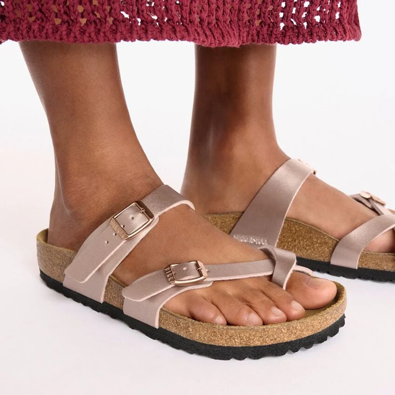 Birkenstock Mayari Sandal (Women) - Metallic Copper Birko-Flor - Image 7