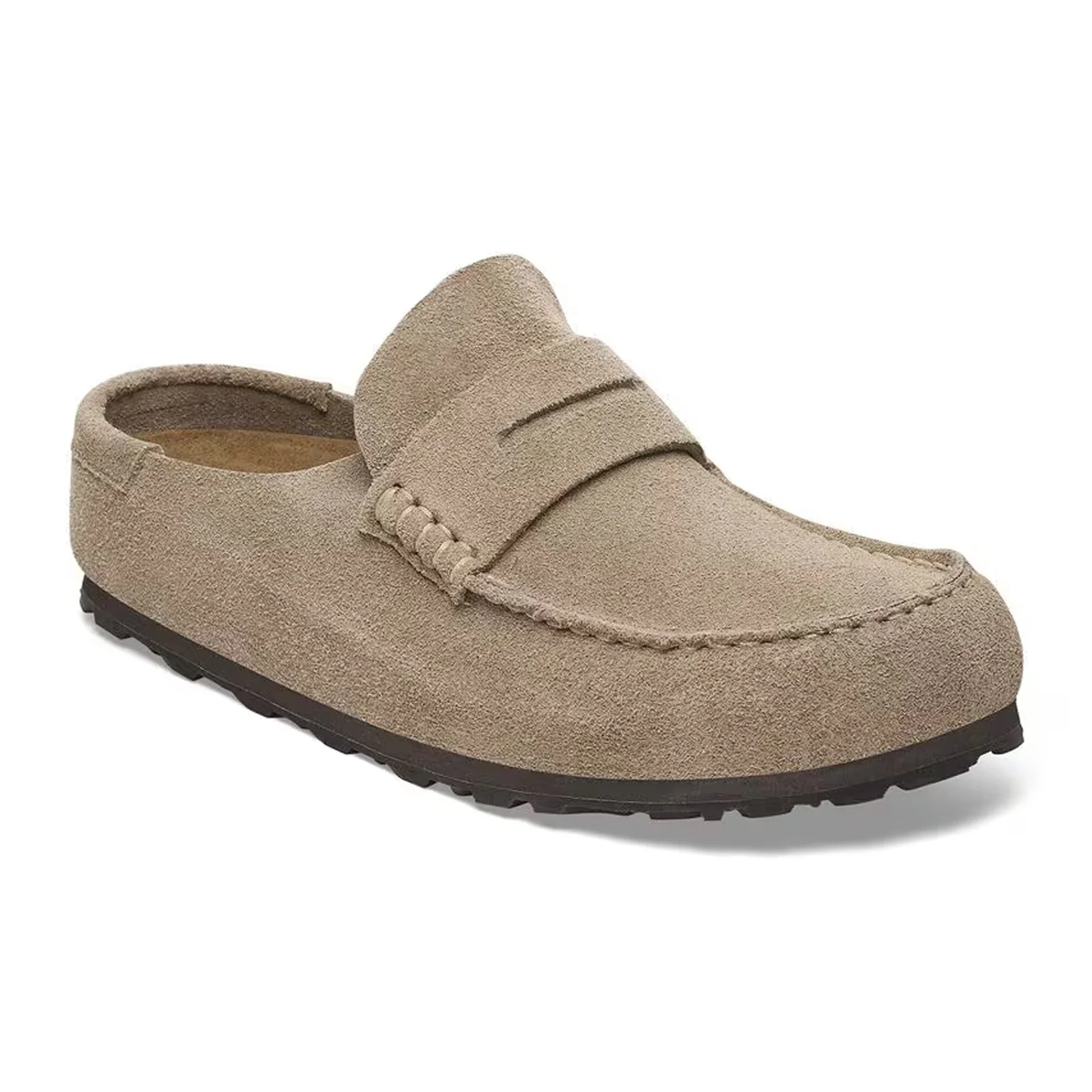 Birkenstock Naples Wrapped Clog (Men) - Taupe Suede