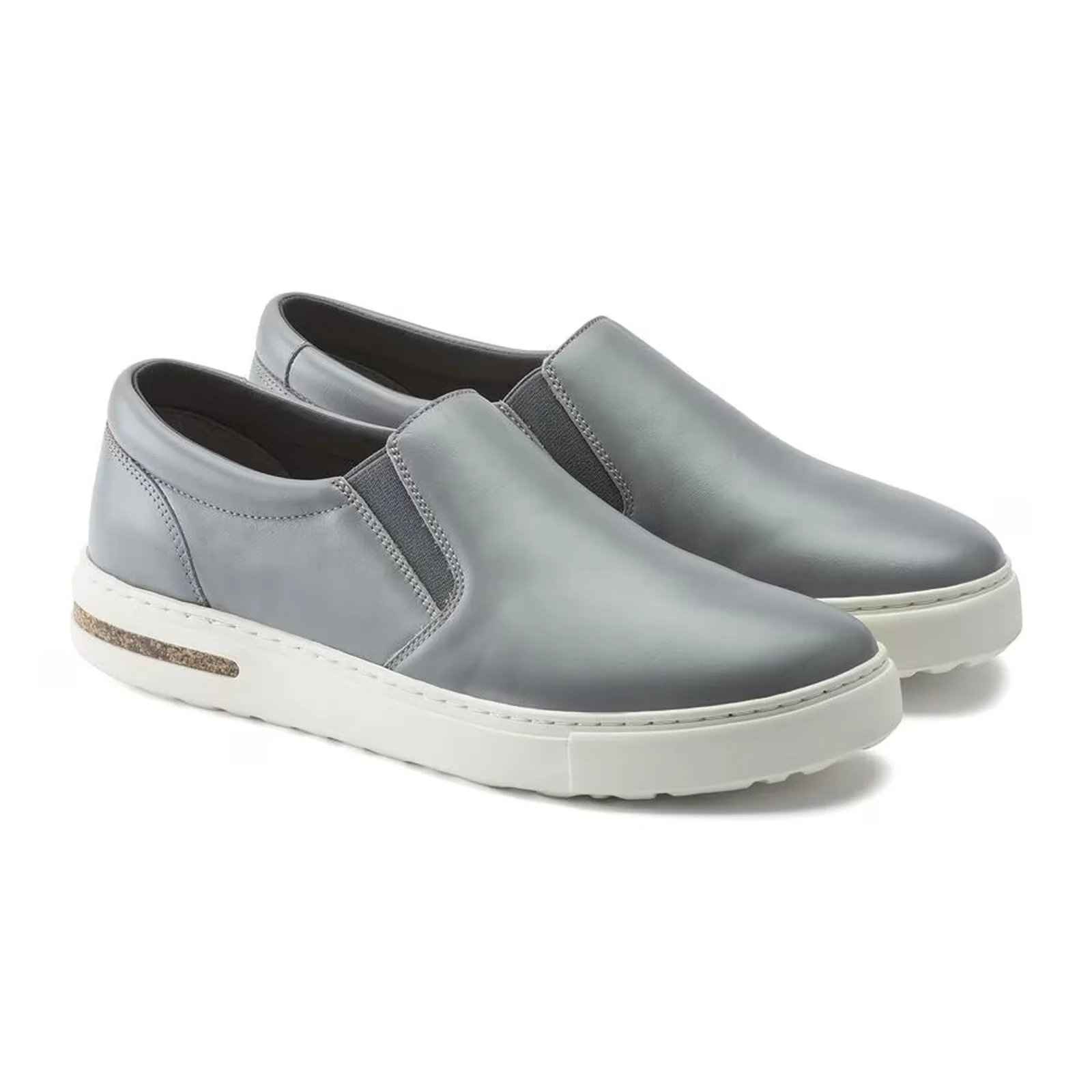 Birkenstock Oswego Narrow Slip On Sneaker (Women) - Gray Leather - Image 4