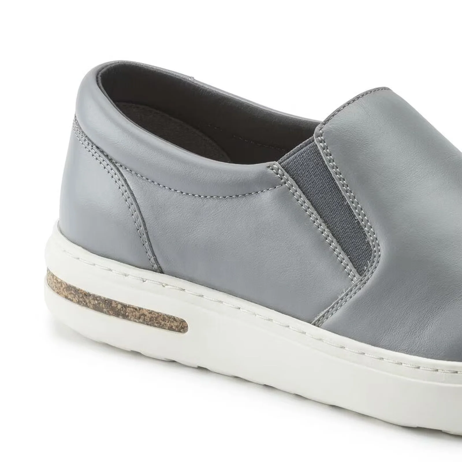 Birkenstock Oswego Narrow Slip On Sneaker (Women) - Gray Leather - Image 5