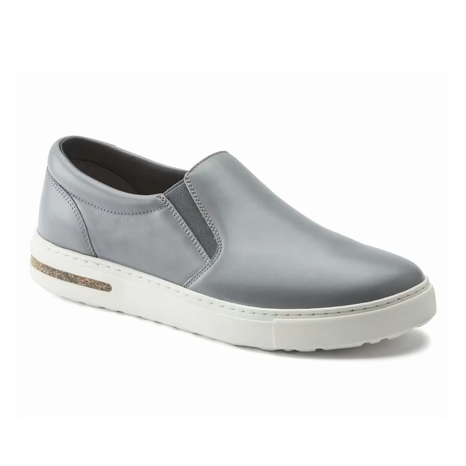 Birkenstock Oswego Slip On Sneaker (Men) - Gray Leather