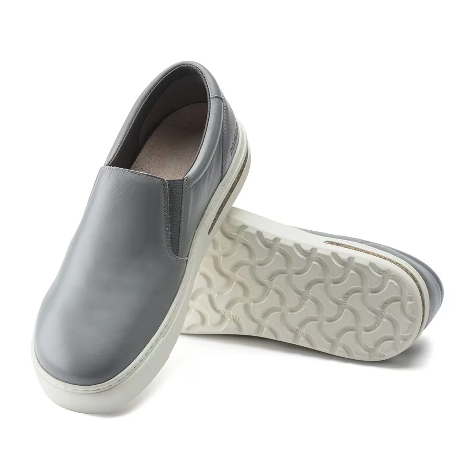 Birkenstock Oswego Slip On Sneaker (Men) - Gray Leather - Image 3