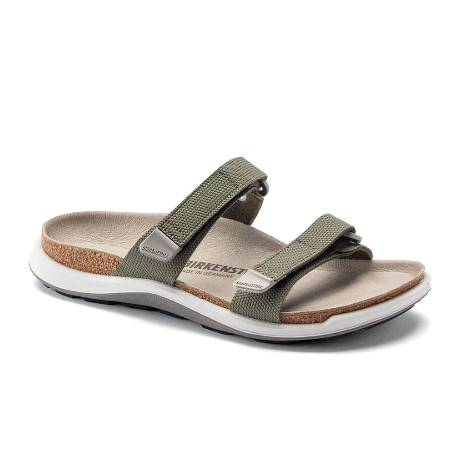 Birkenstock Sahara Narrow Slide Sandal (Women) - Khaki Birko-Flor Futura