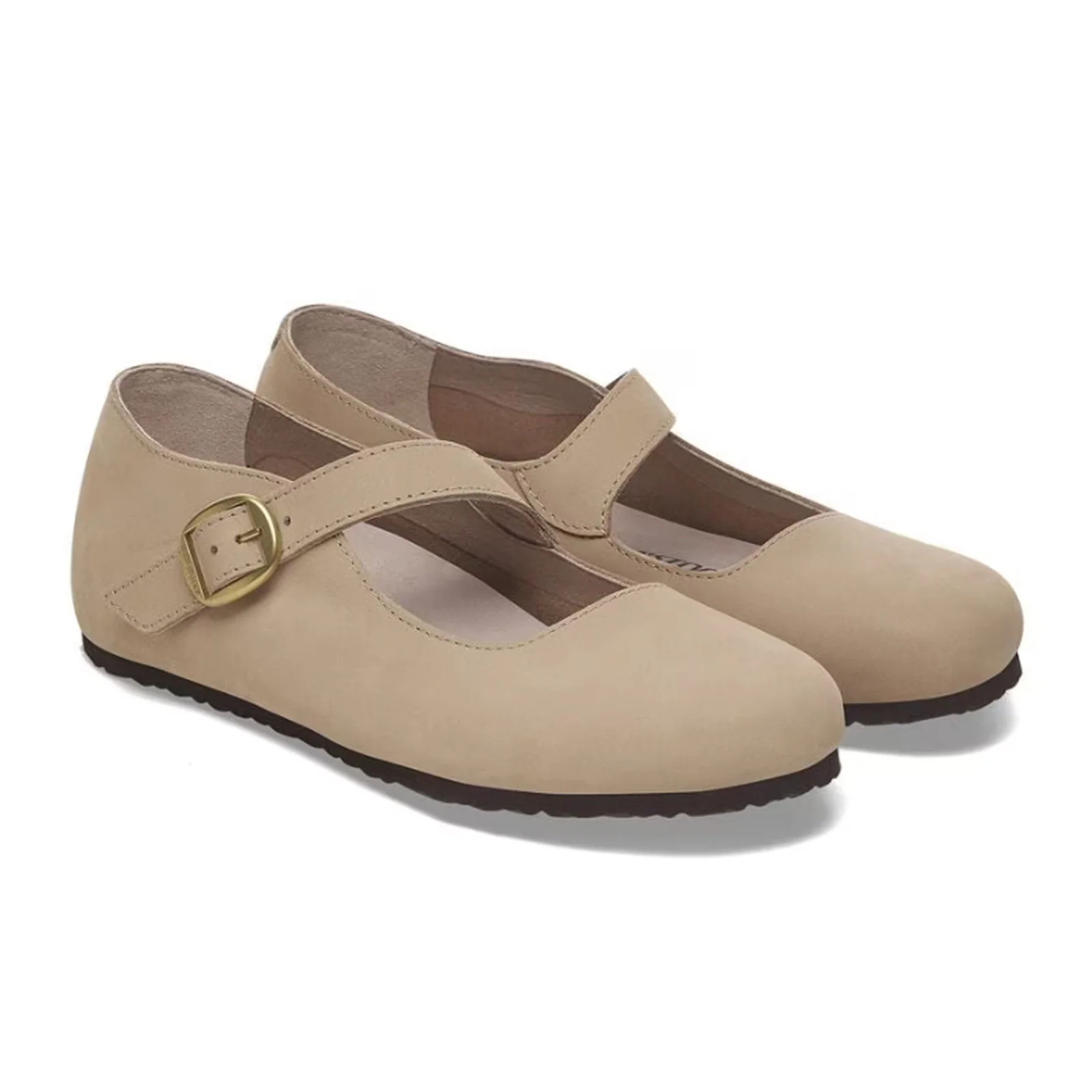 Birkenstock Tracy Mary Jane (Women) - Sandcastle Nubuck - Image 4