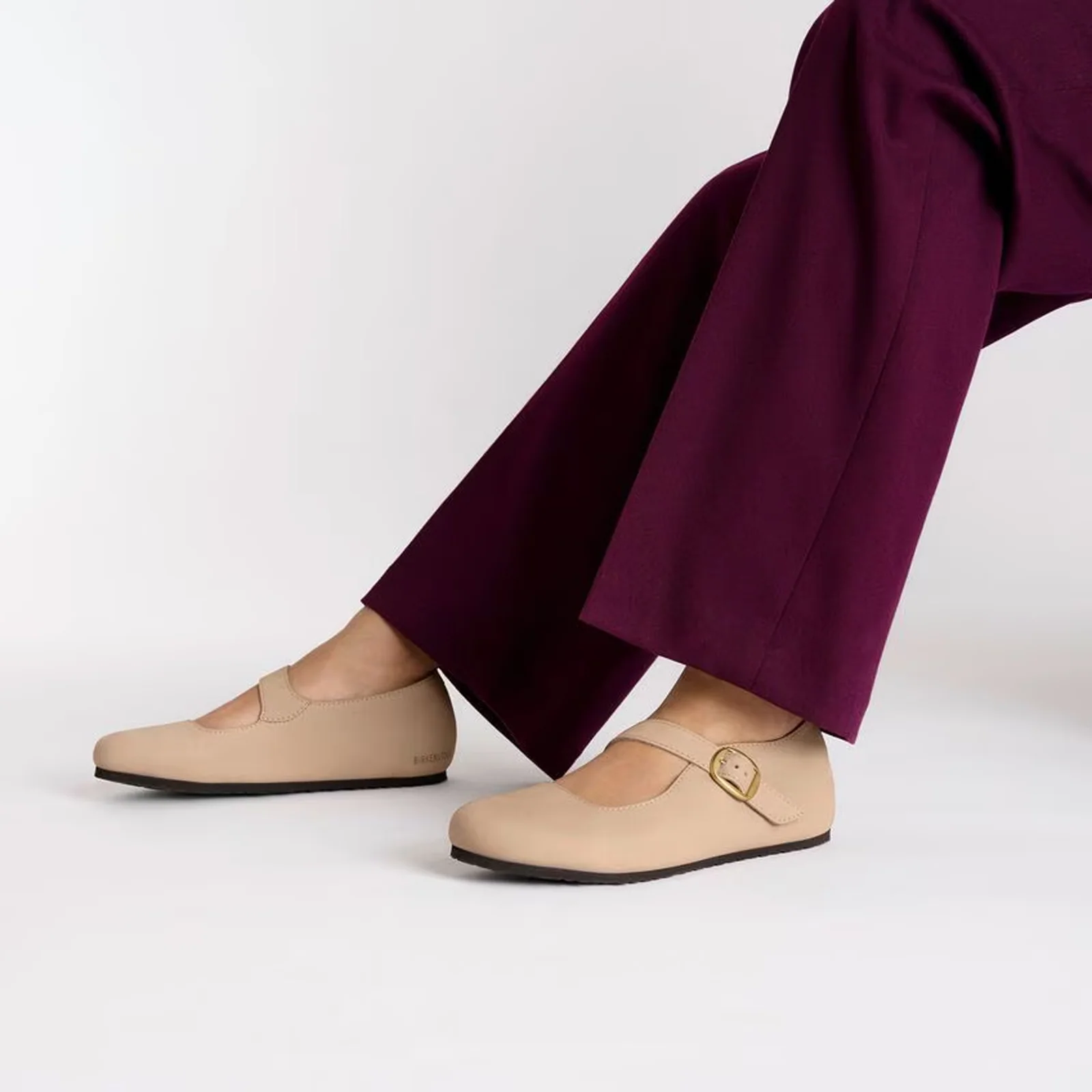 Birkenstock Tracy Mary Jane (Women) - Sandcastle Nubuck - Image 7