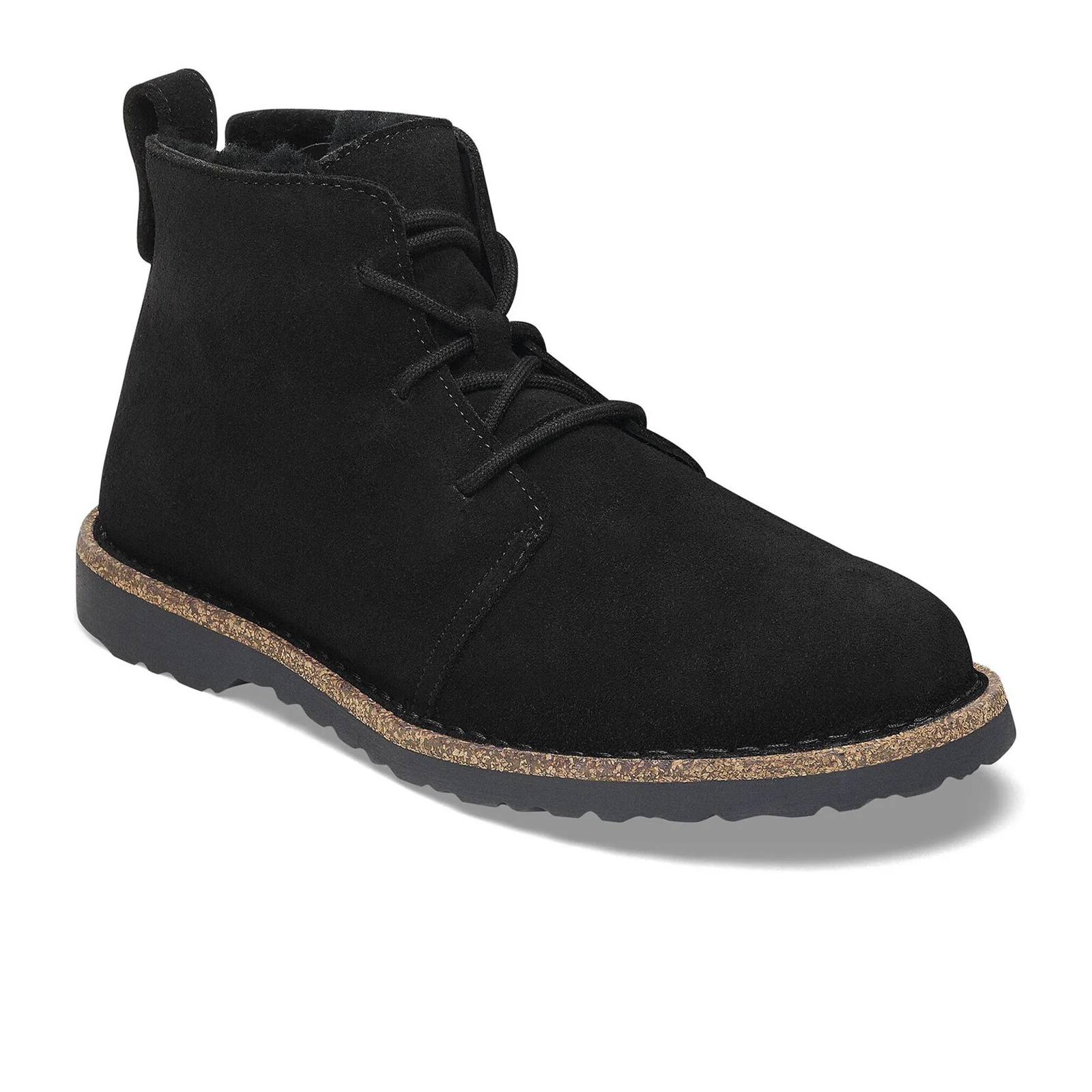 Birkenstock Uppsala Lace Up Mid Boot (Men) - Black Suede