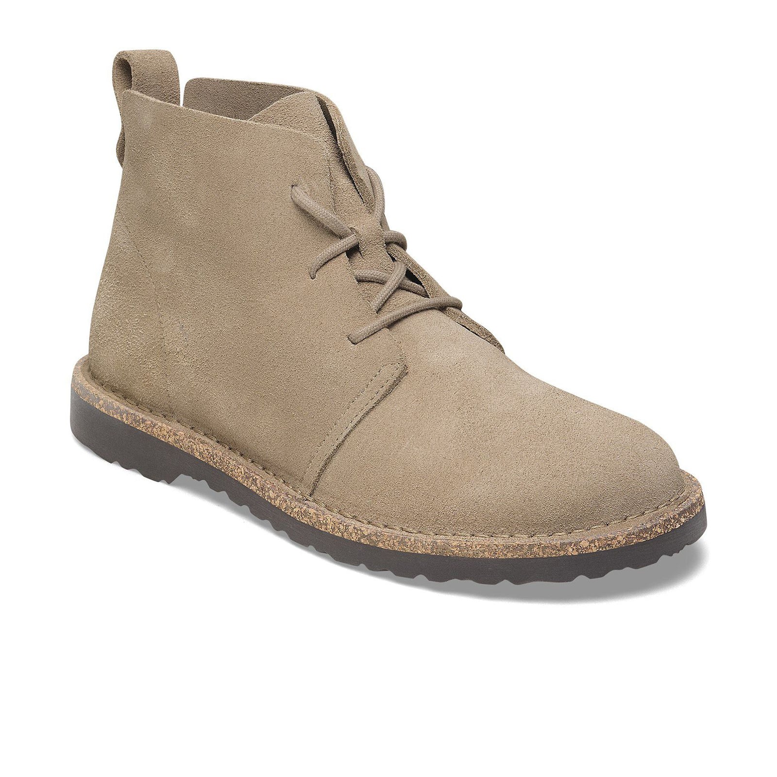 Birkenstock Uppsala Lace Up Mid Boot (Men) - Taupe Suede
