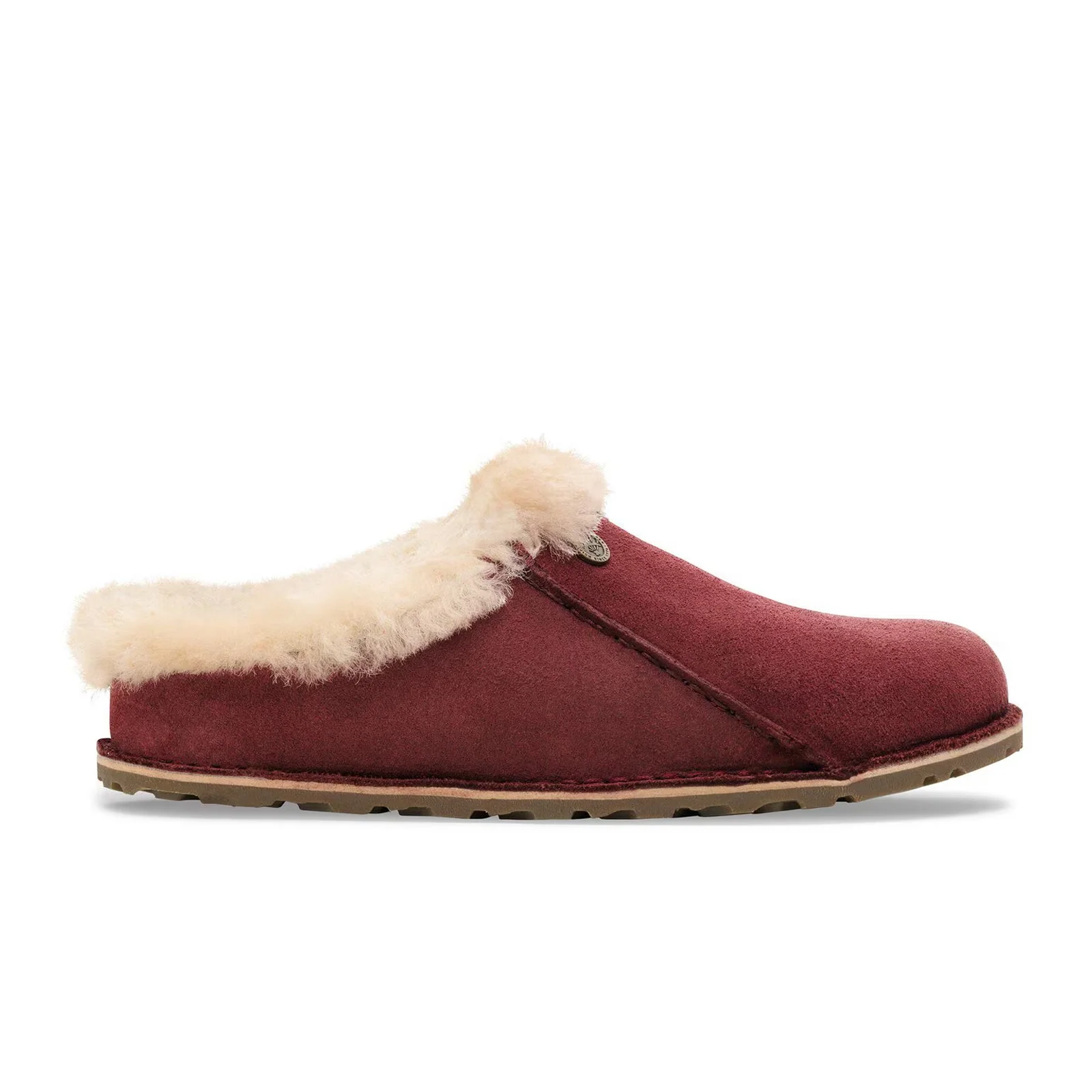 Birkenstock Zermatt Premium Slipper (Women) - Zinfandel Suede/Sandcastle Shearling - Image 5