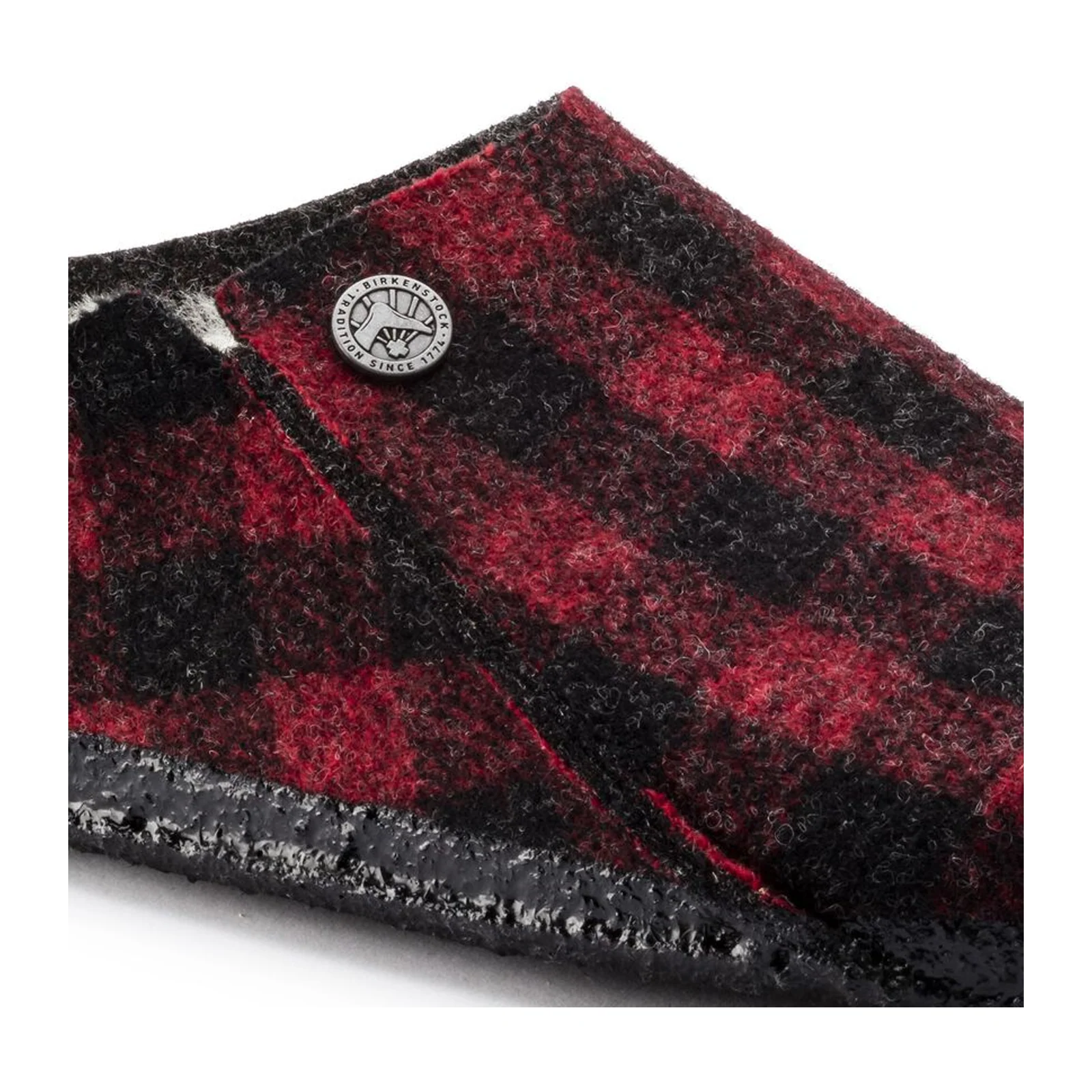 Birkenstock Zermatt Slipper (Women) - Red Plaid Wool/Natural Shearling - Image 5