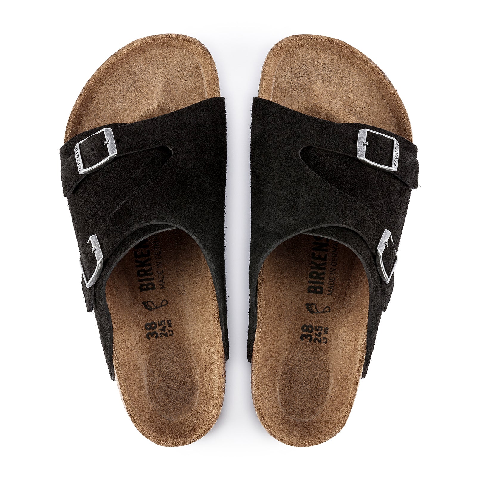 Birkenstock Zurich Slide Sandal (Men) - Black Suede - Image 2
