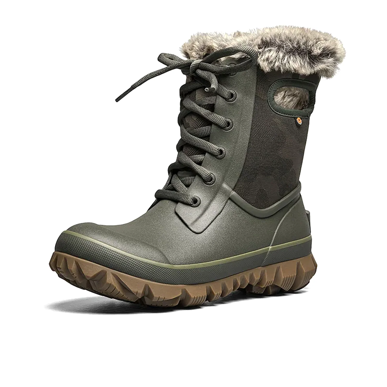 Bogs Arcata Tonal Camo Waterproof Winter Boot (Women) - Dark Green - Image 2
