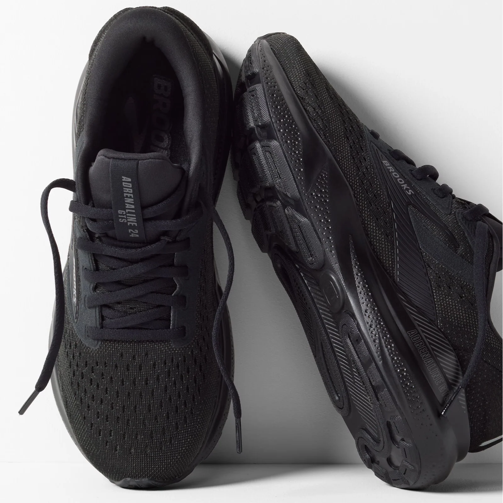 Brooks Adrenaline GTS 24 Running Shoe (Women) - Black/Black/Ebony - Image 7