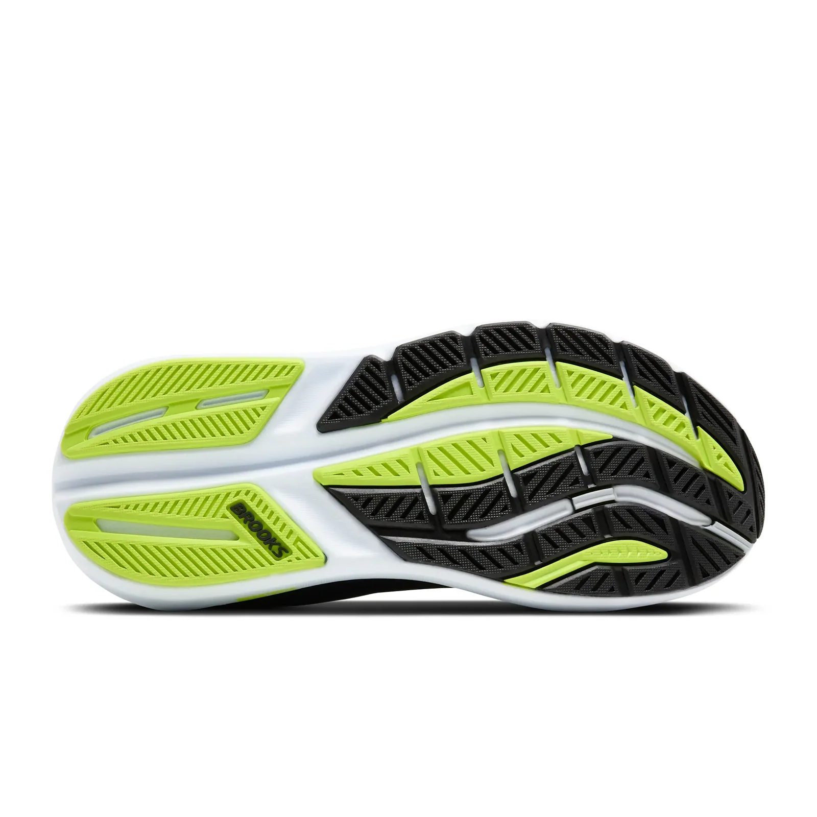 Brooks Ghost Max 3 Running Shoe (Men) - Black/Navy/Acid Lime - Image 6