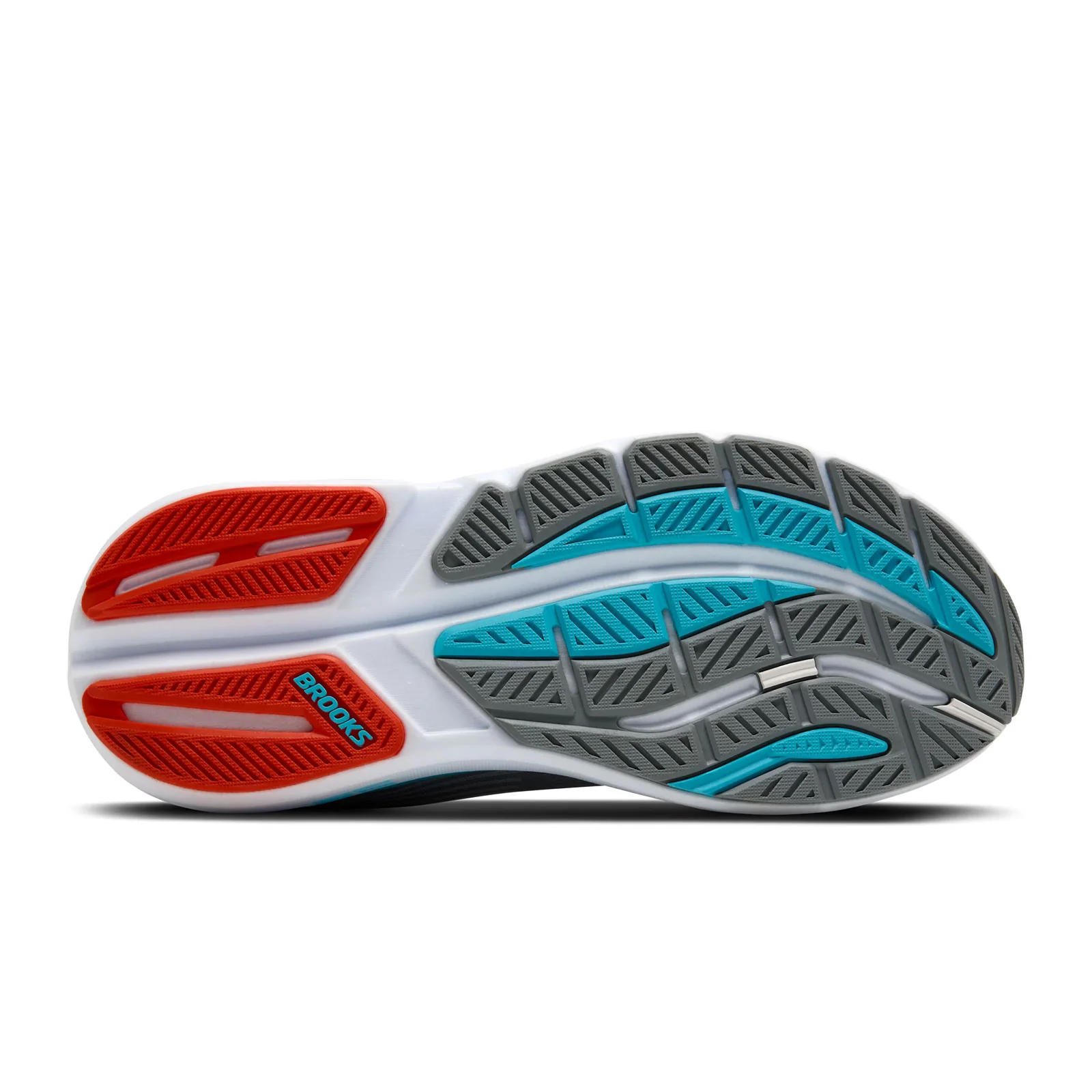Brooks Ghost Max 3 Running Shoe (Men) - Primer Grey/Antarctica/Red - Image 6
