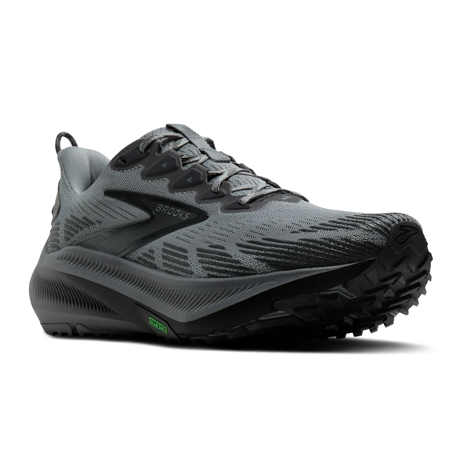 Brooks Ghost Trail Running Shoe (Men) - Gray/Gray/Blackened Pearl - Image 3