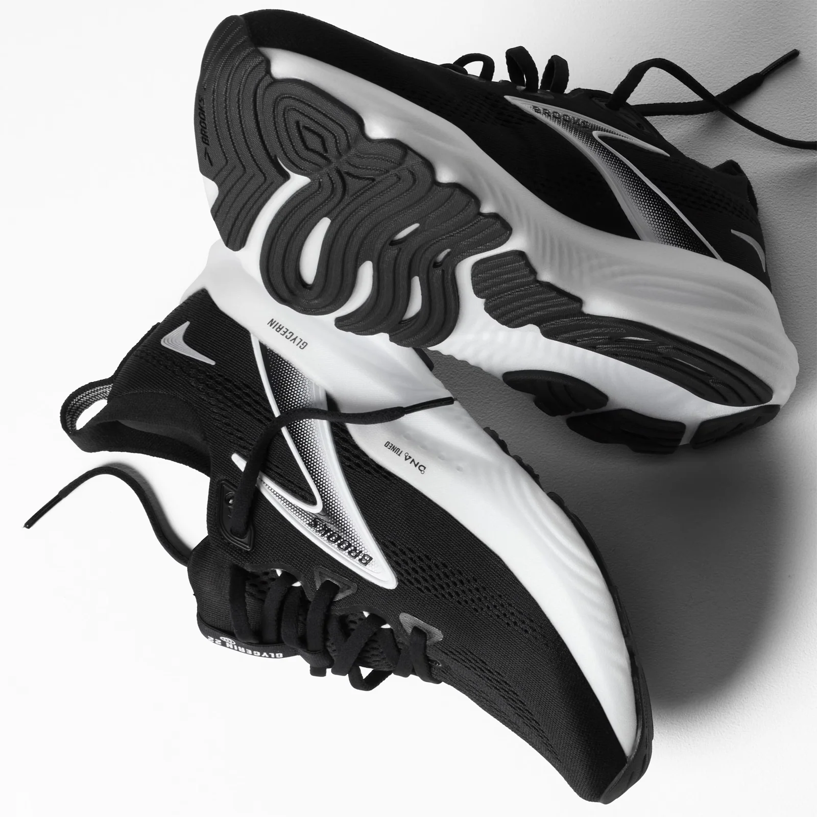 Brooks Glycerin 22 Running Shoe (Women) - Black/Grey/White - Image 7
