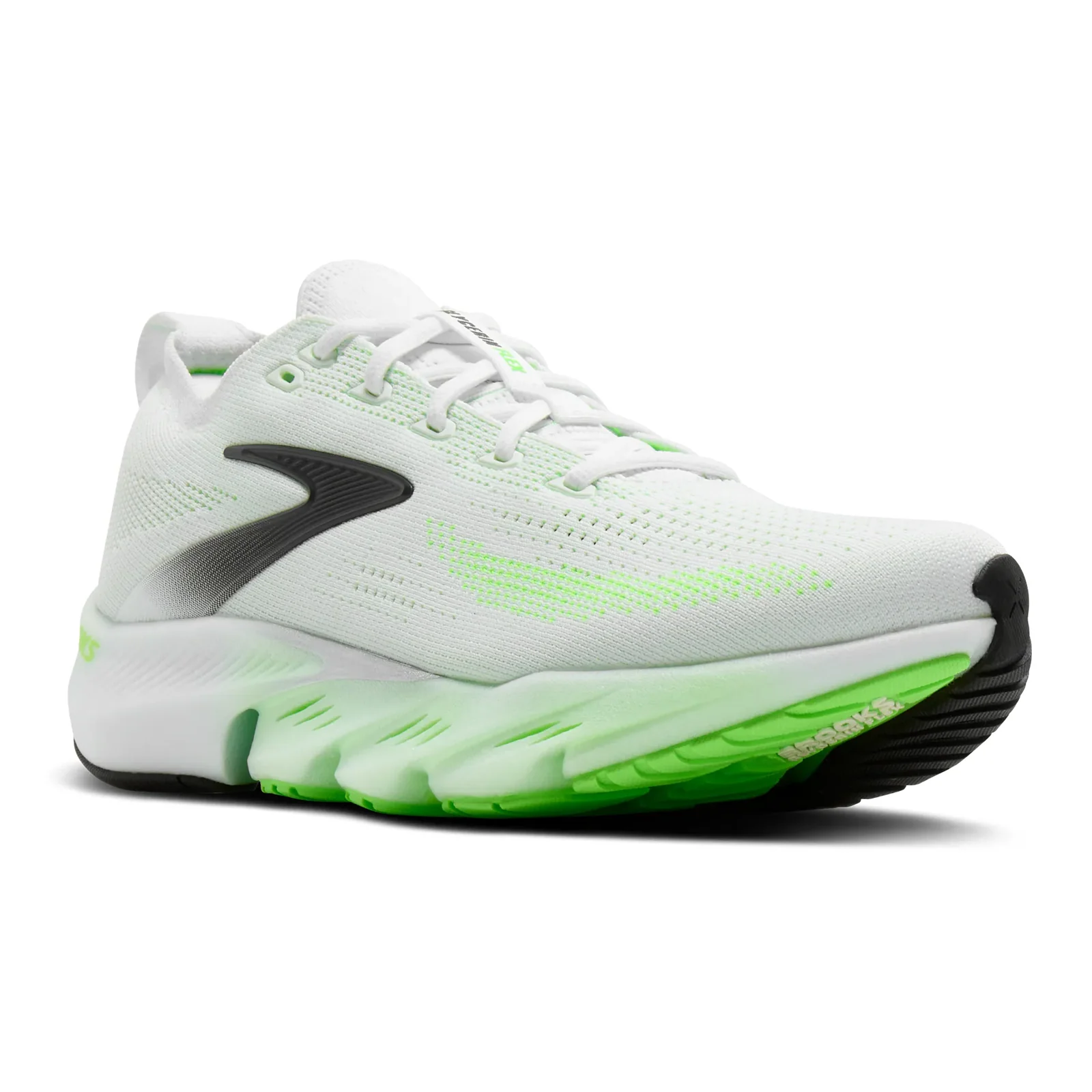 Brooks Glycerin Flex Running Shoe (Men) - White/Green Gecko/Phantom - Image 3