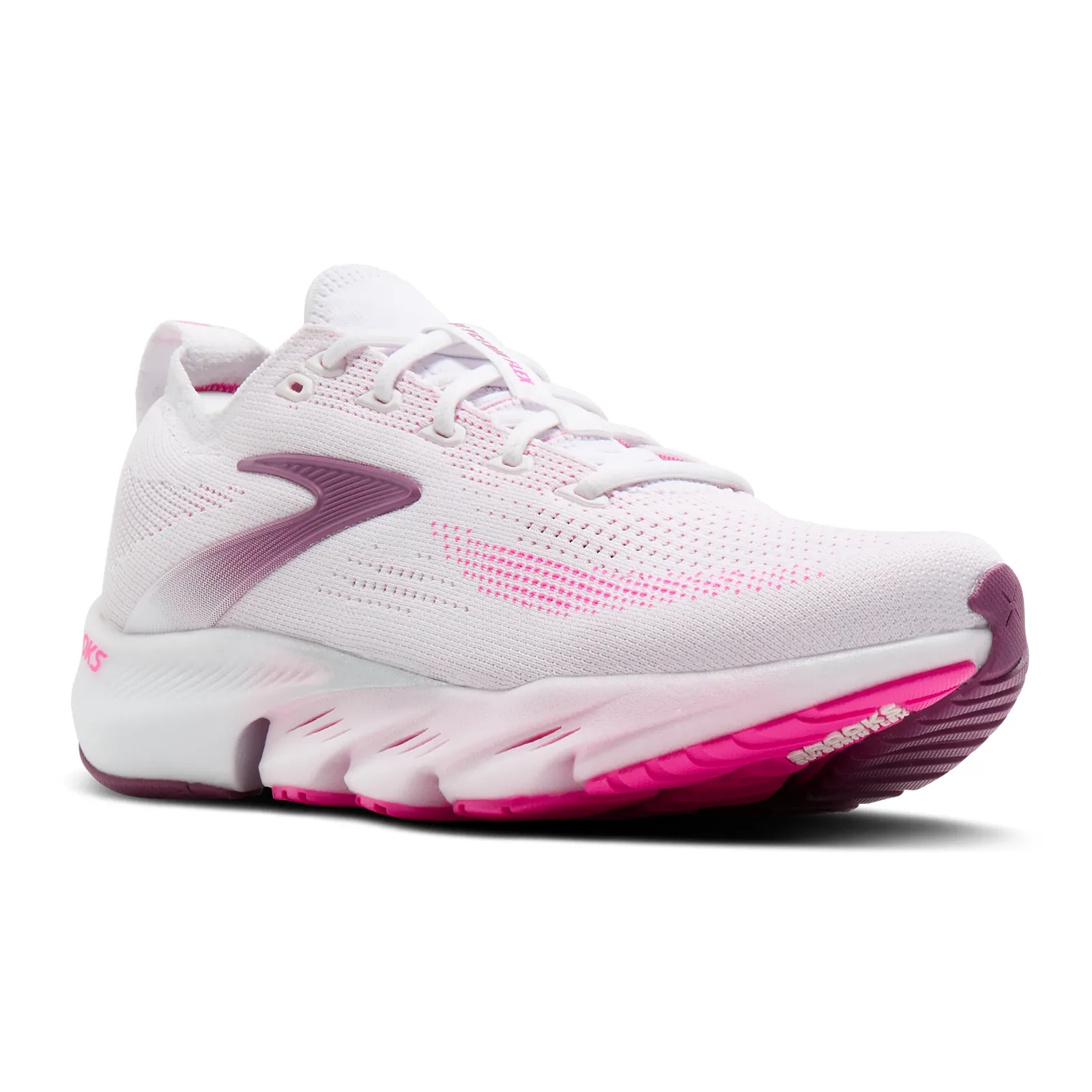 Brooks Glycerin Flex Running Shoe (Women) - White/Cyber Pink/Argyle - Image 3