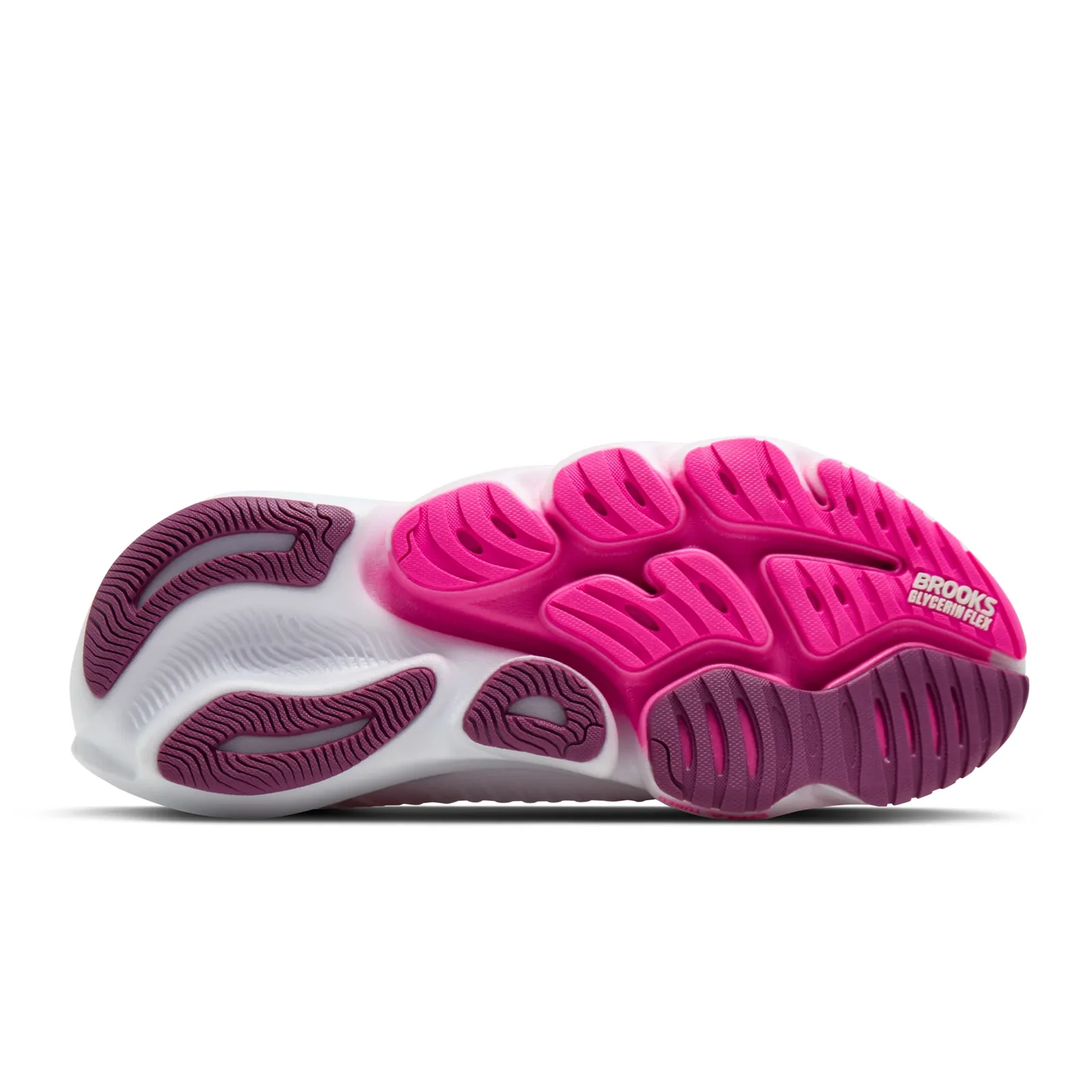 Brooks Glycerin Flex Running Shoe (Women) - White/Cyber Pink/Argyle - Image 6