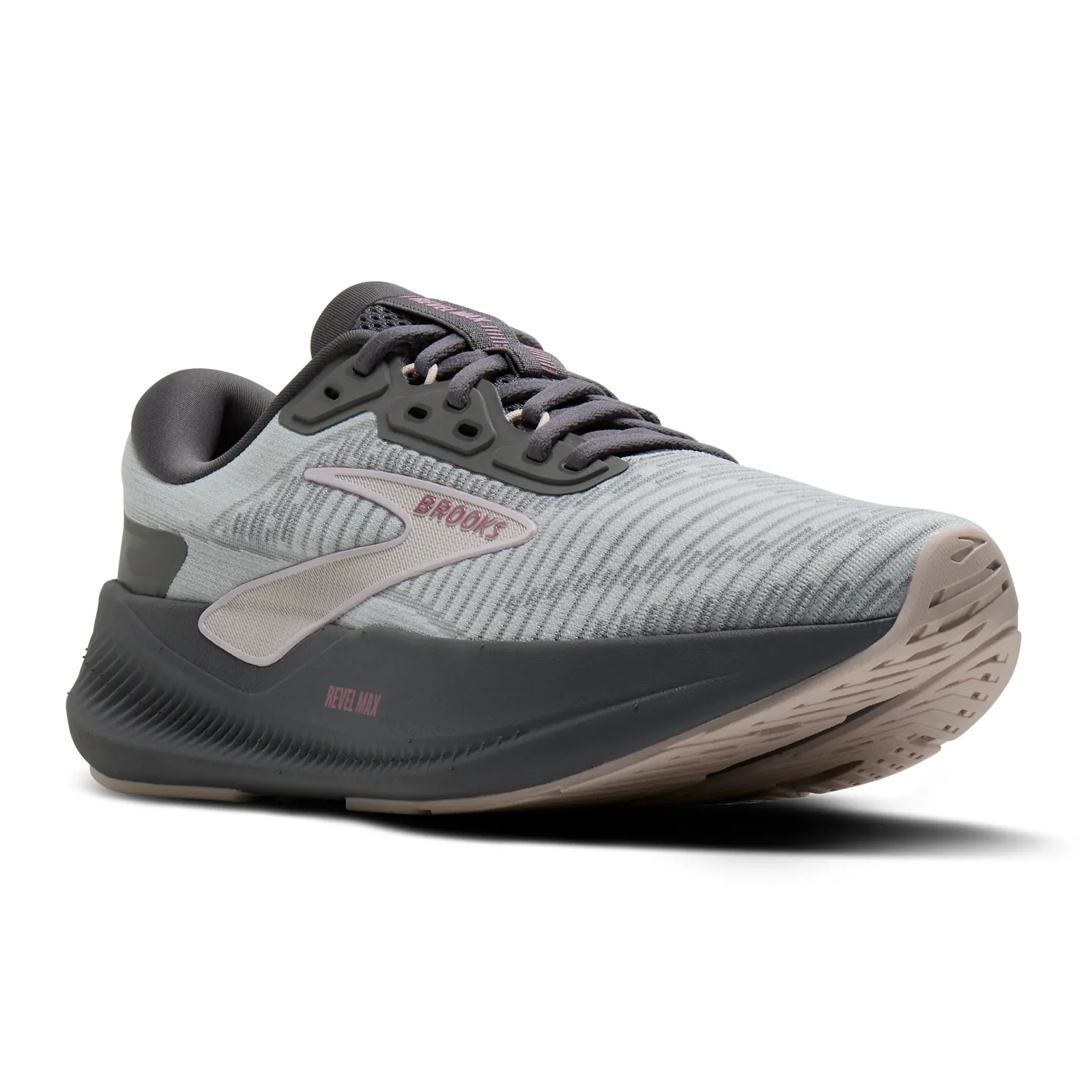 Brooks Revel Max Running Shoe (Women) - Harbor Mist/Grey/Metallic - Image 3