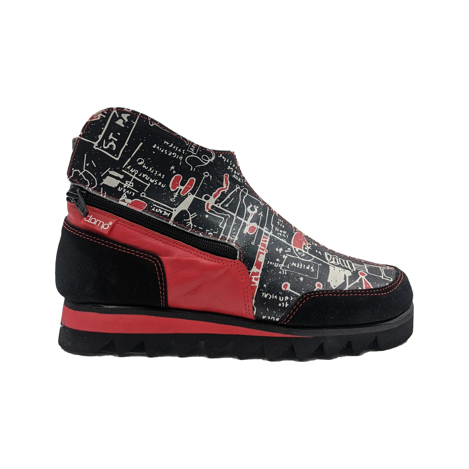 Clamp Anastazia Ankle Boot (Women) - Basquiat Black
