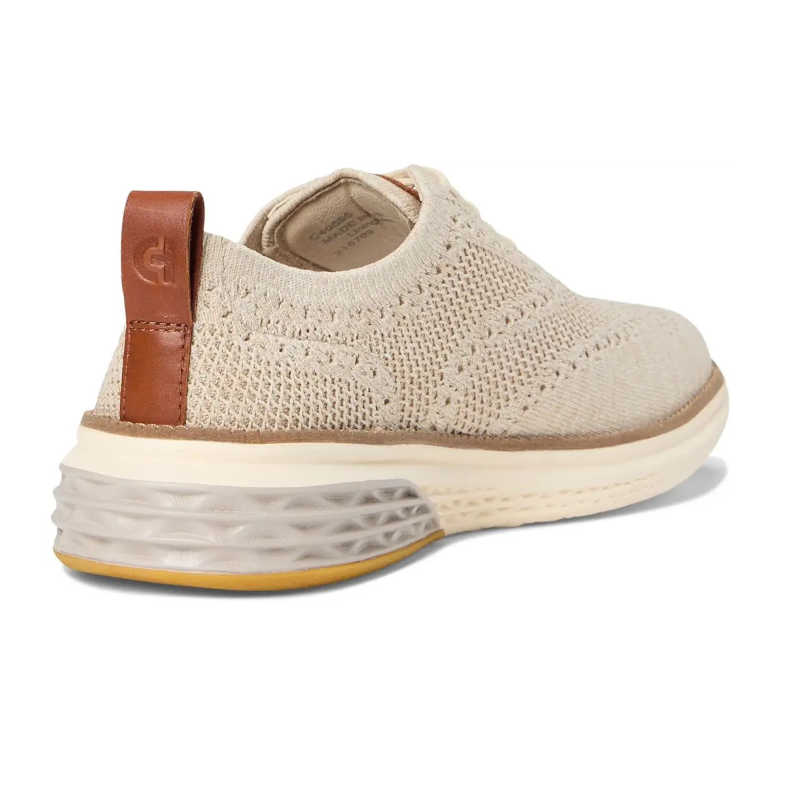 Cole Haan Grand Hurrion Stitchlite Wingtip Oxford (Men) - Birch/Light Sesame/Ivory - Image 4