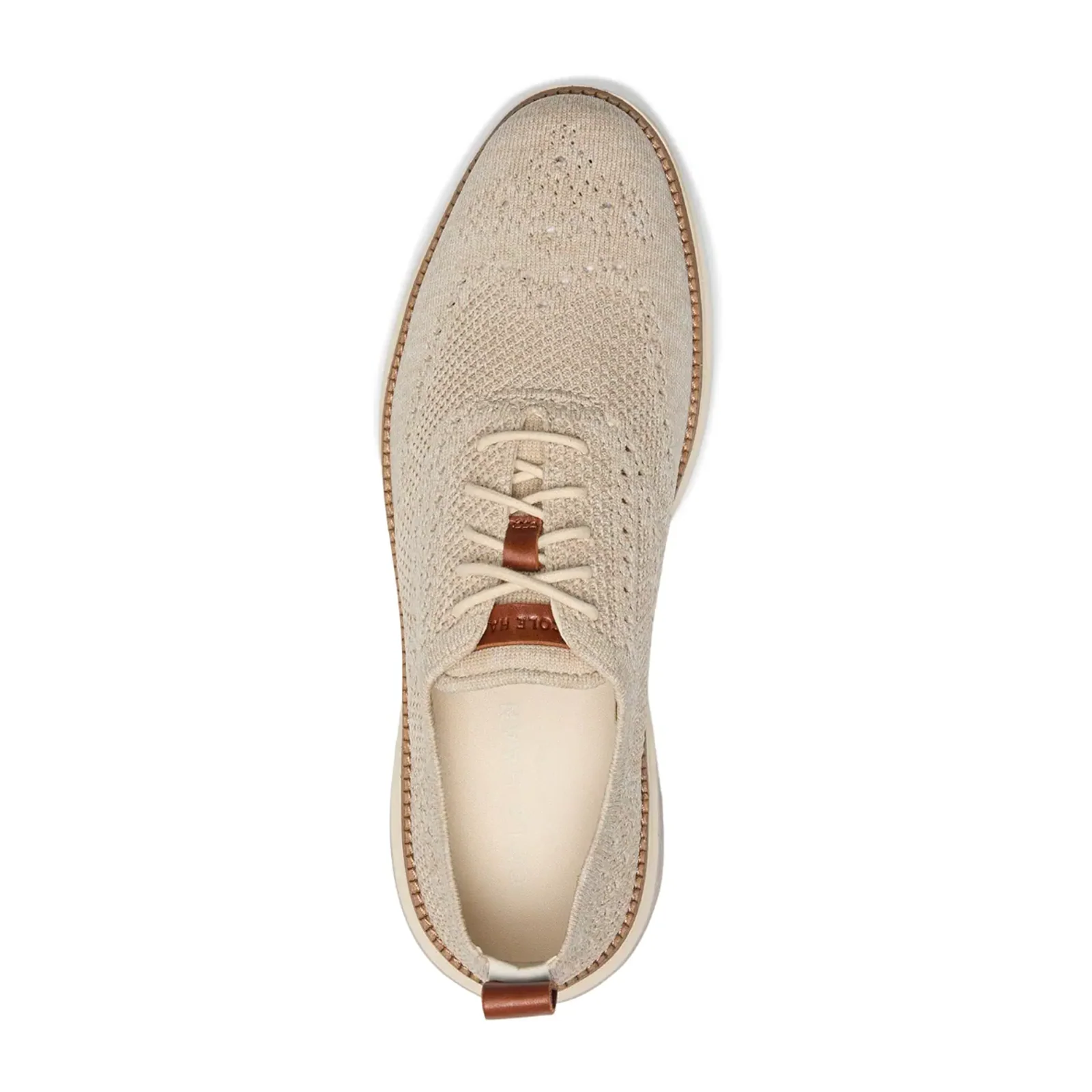 Cole Haan Grand Hurrion Stitchlite Wingtip Oxford (Men) - Birch/Light Sesame/Ivory - Image 6