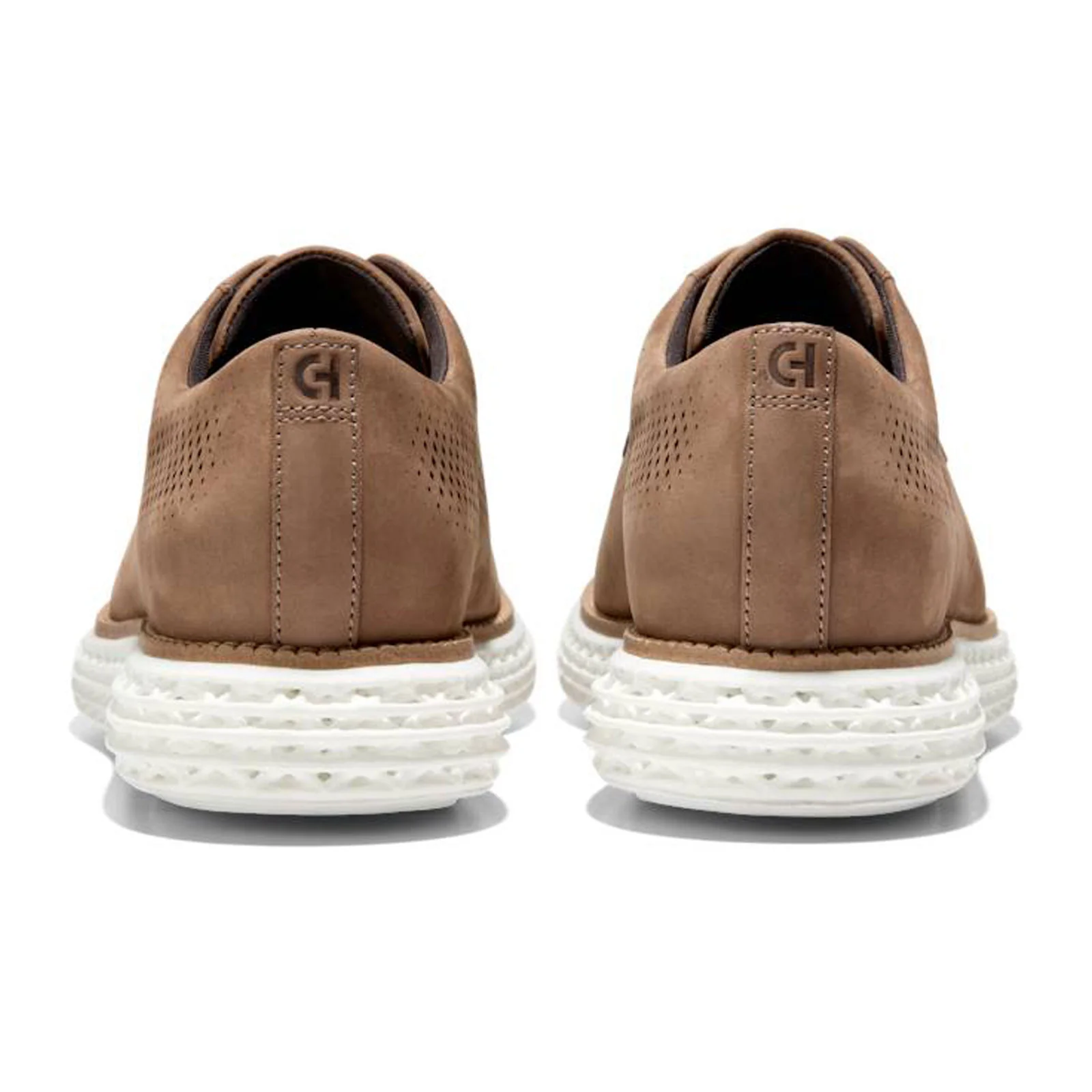 Cole Haan OriginalGrand 2.0 Laser Oxford (Men) - Light Whiskey Nubuck/Optic White - Image 4