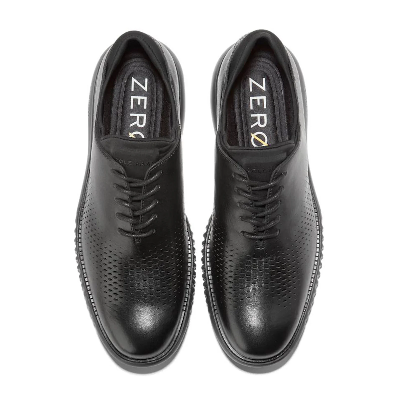 Cole Haan Zerogrand Laser Lined Wingtip Oxford (Men) - Black Leather/Black - Image 5