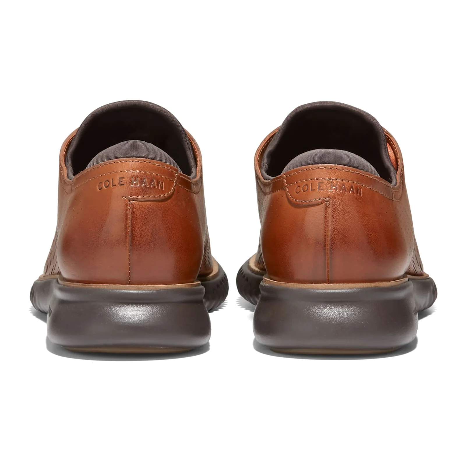 Cole Haan Zerogrand Laser Lined Wingtip Oxford (Men) - British Tan/Java - Image 4