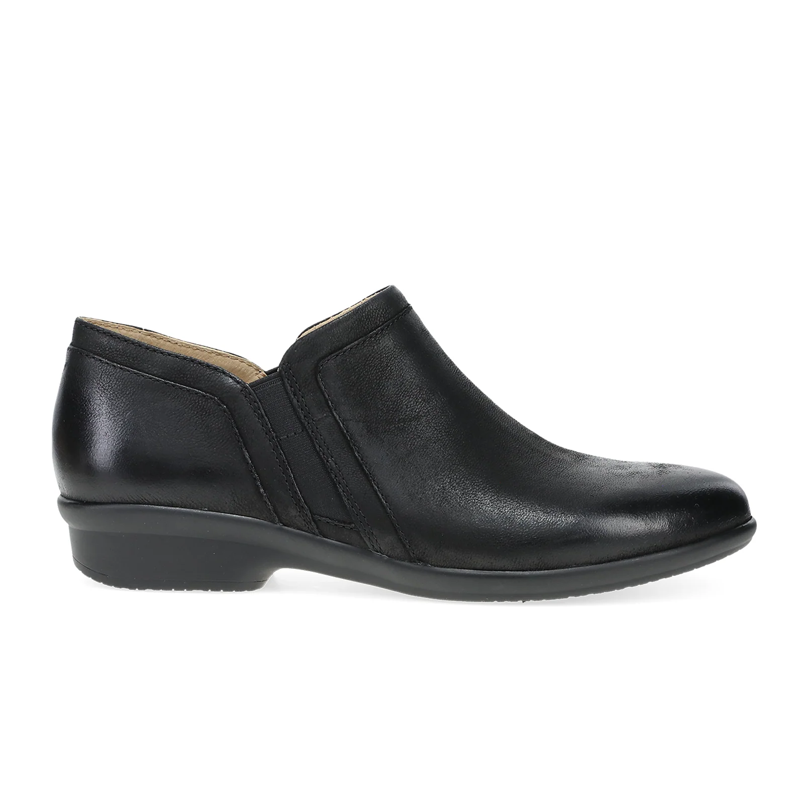 Dansko Cheryl Ankle Bootie (Women) - Black Burnished Nubuck