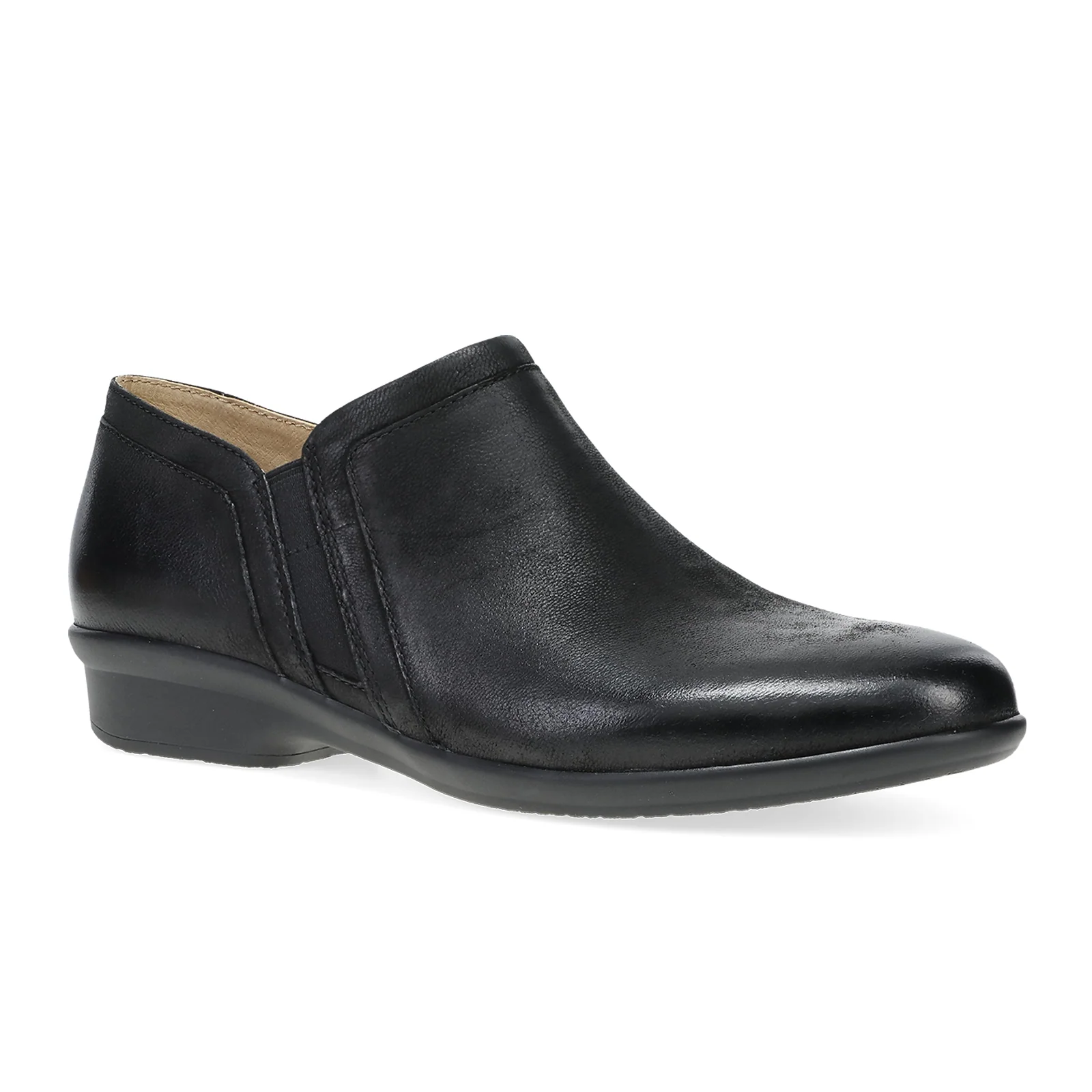 Dansko Cheryl Ankle Bootie (Women) - Black Burnished Nubuck - Image 2