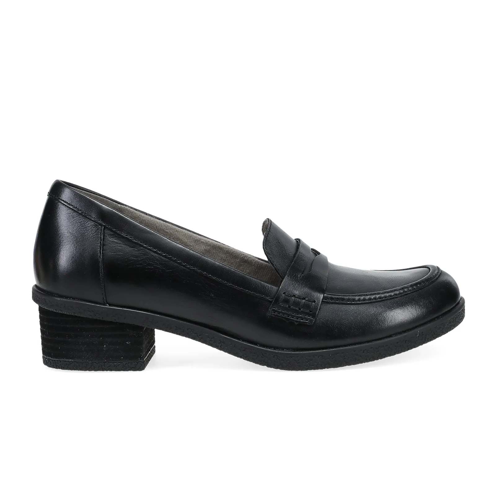 Dansko Danica Loafer (Women) - Black Waterproof Burnished