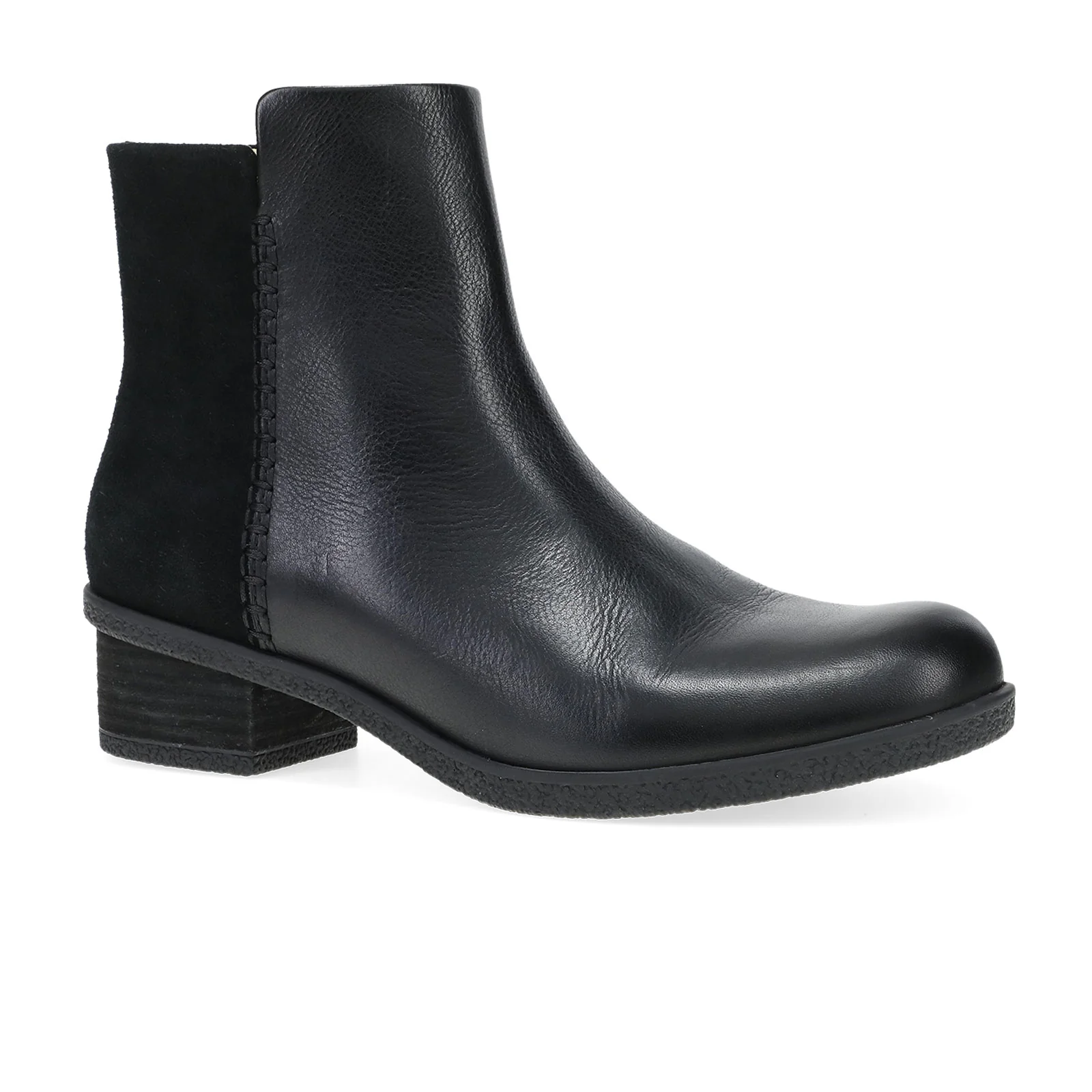 Dansko Denay Ankle Boot (Women) - Black Waterproof Milled - Image 2