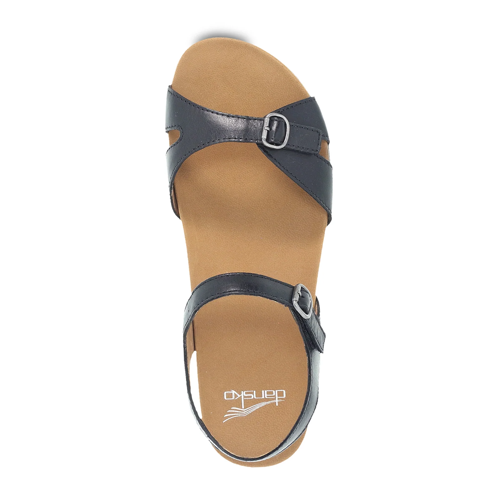 Dansko Judith Backstrap Sandal (Women) - Black Calf - Image 2