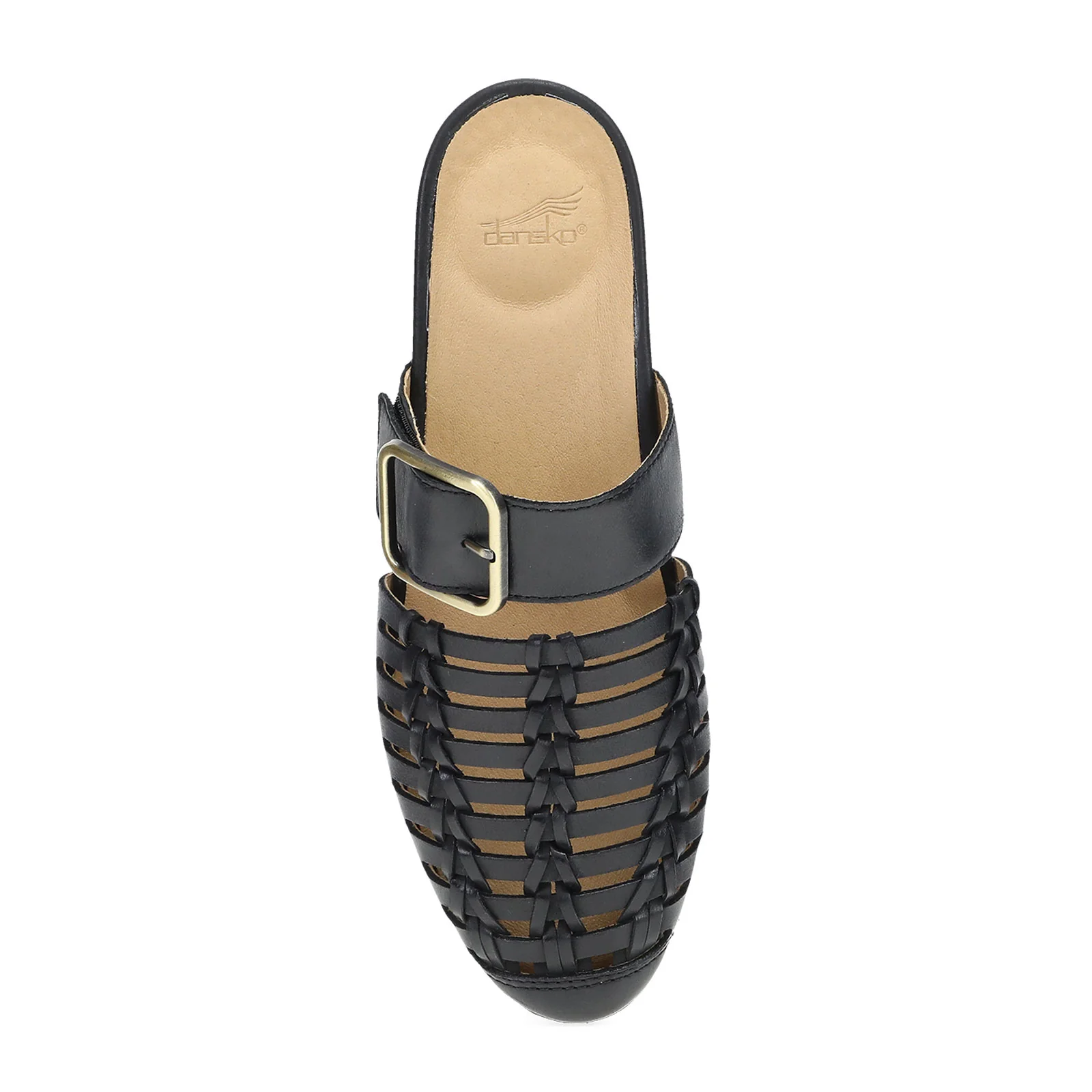Dansko Leilani Flat (Women) - Black Burnished Nappa - Image 3