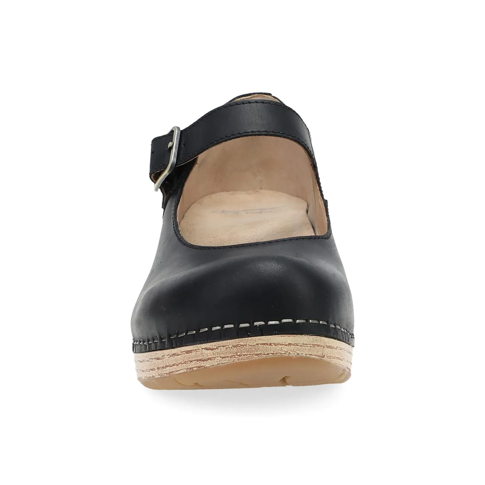 Dansko Lilah Heeled Clog (Women) - Black Oiled Pull Up - Image 3
