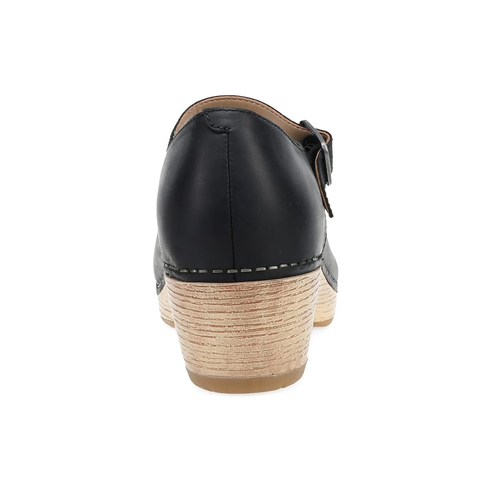 Dansko Lilah Heeled Clog (Women) - Black Oiled Pull Up - Image 4