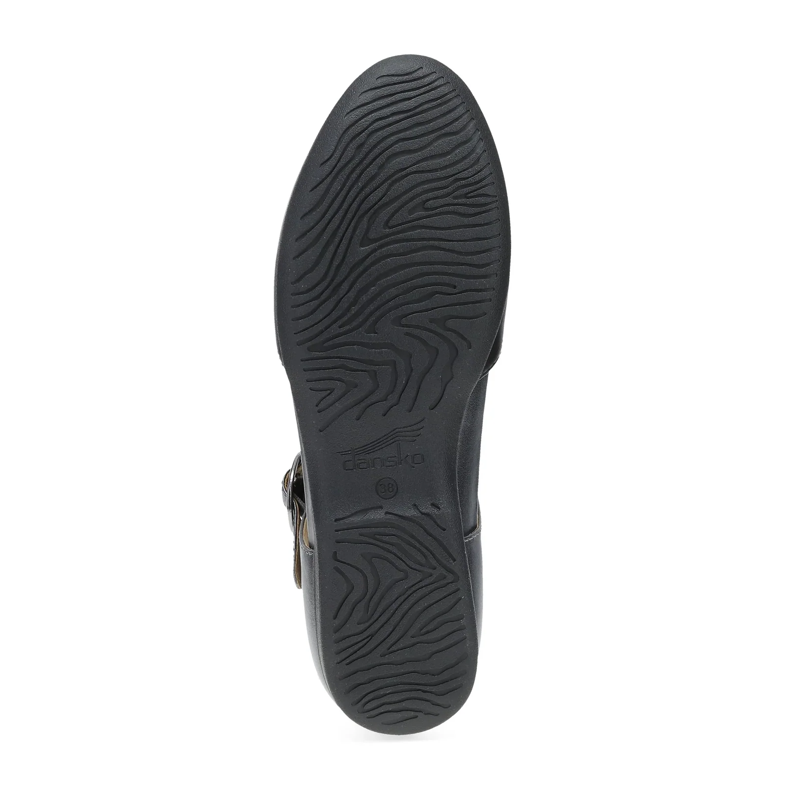 Dansko Liv Strappy Flat (Women) - Black Nappa/Pewter Metallic - Image 6