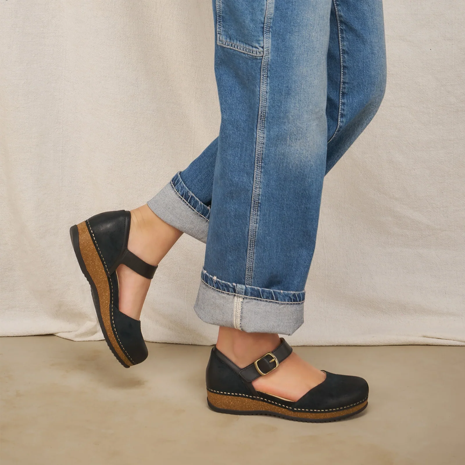 Dansko Mae Mary Jane (Women) - Black Burnished Suede - Image 8
