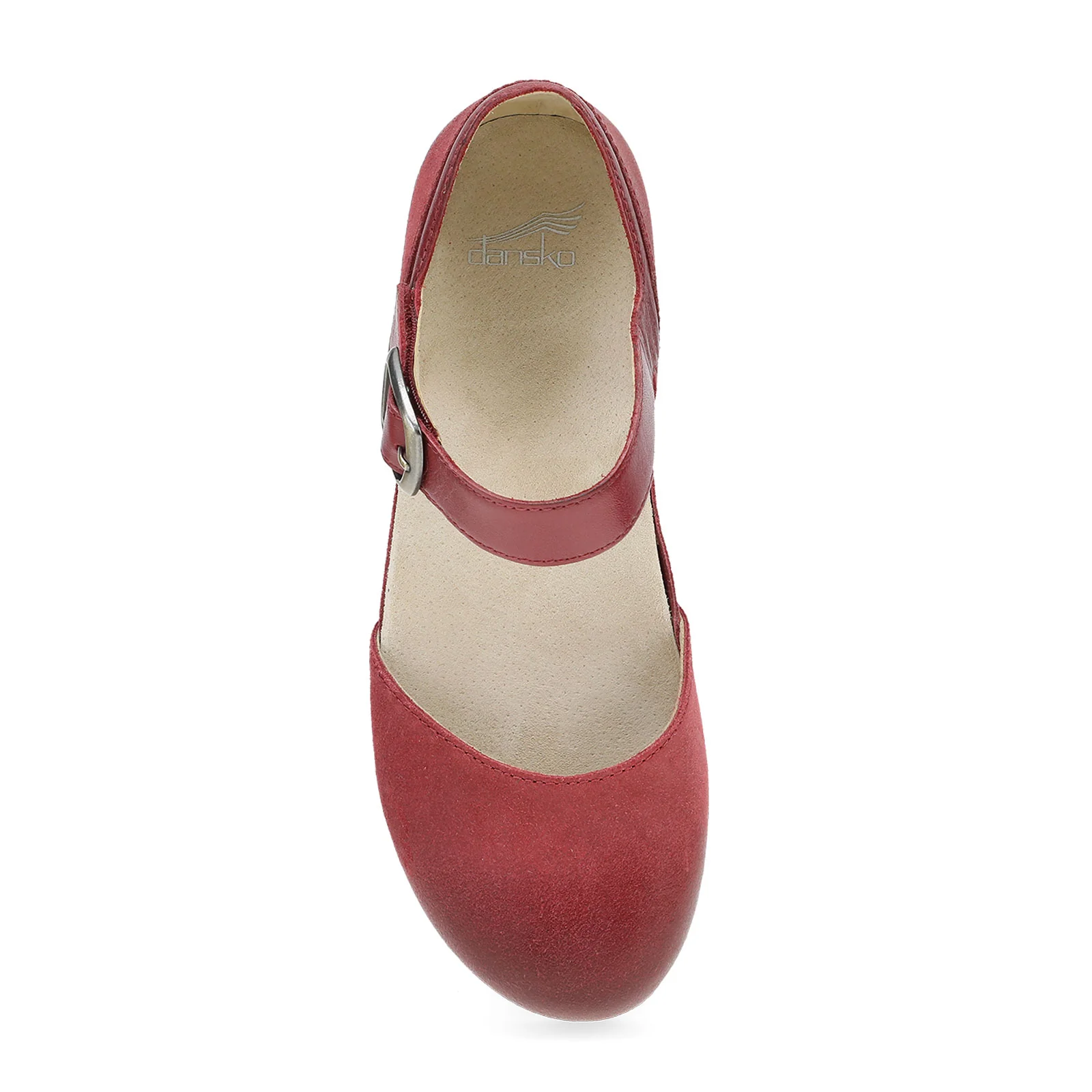 Dansko Mae Mary Jane (Women) - Red Burnished Suede - Image 3