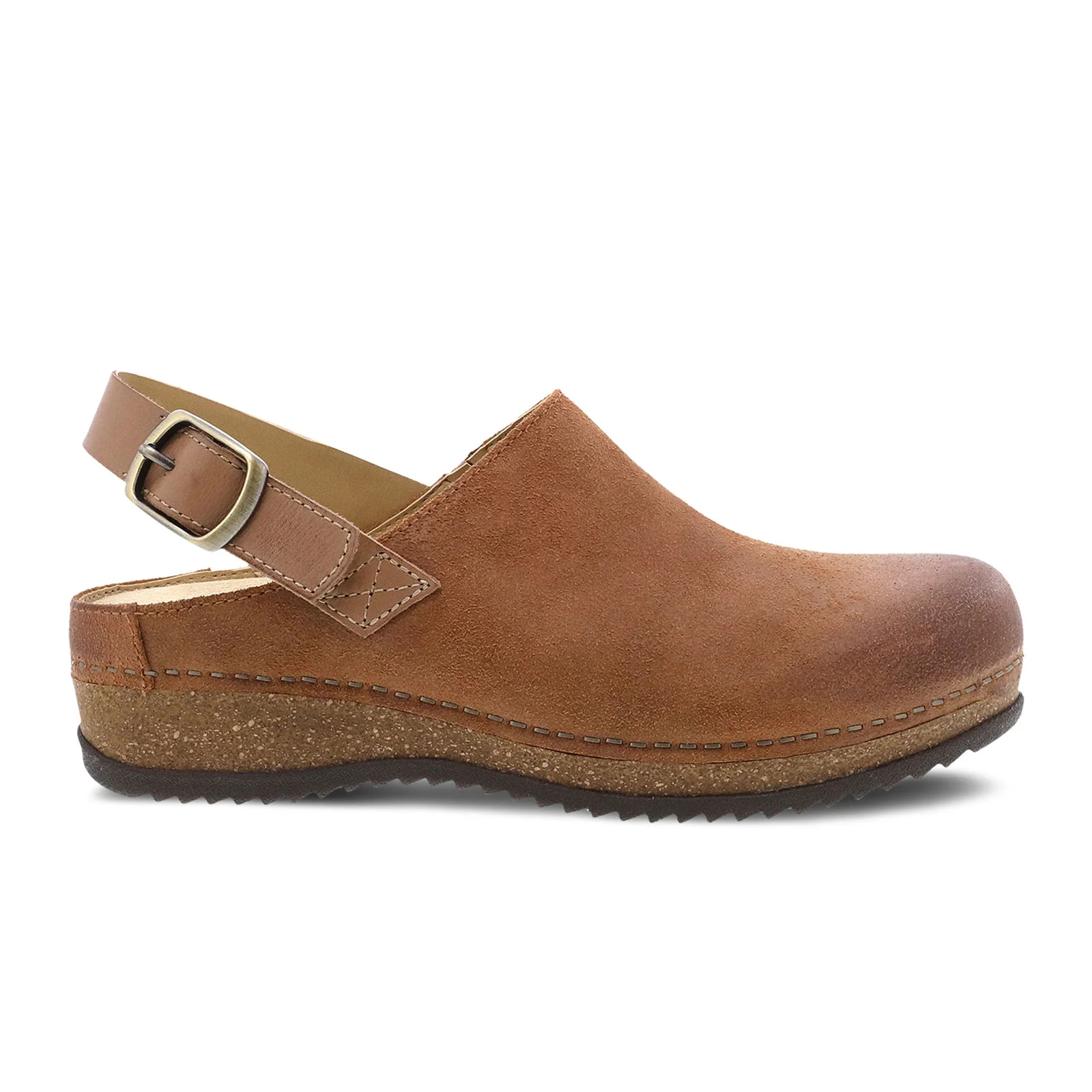 Dansko Merrin Clog (Women) - Tan Burnished Suede