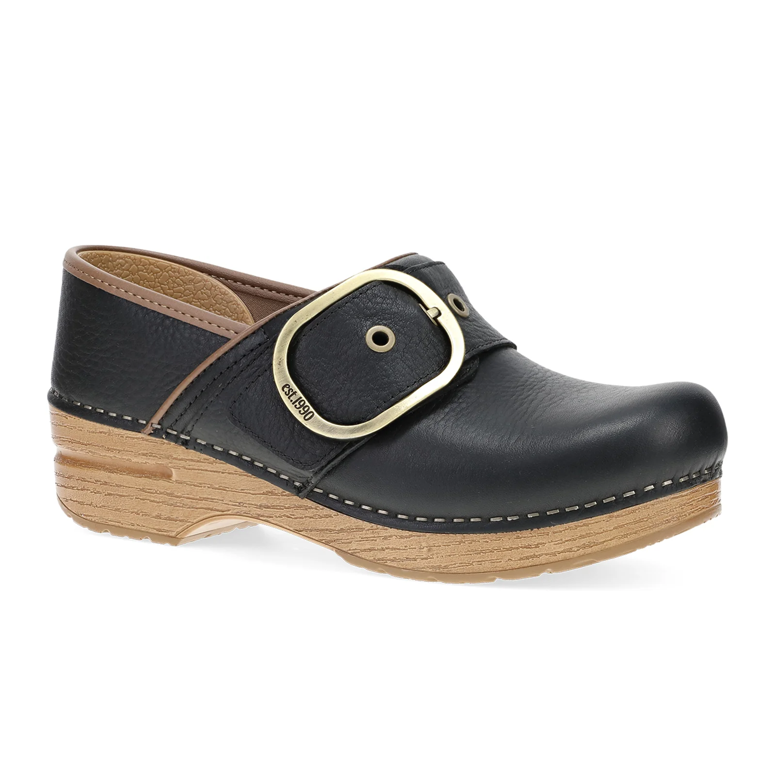 Dansko Pearson Clog (Women) - Black Tumbled - Image 2