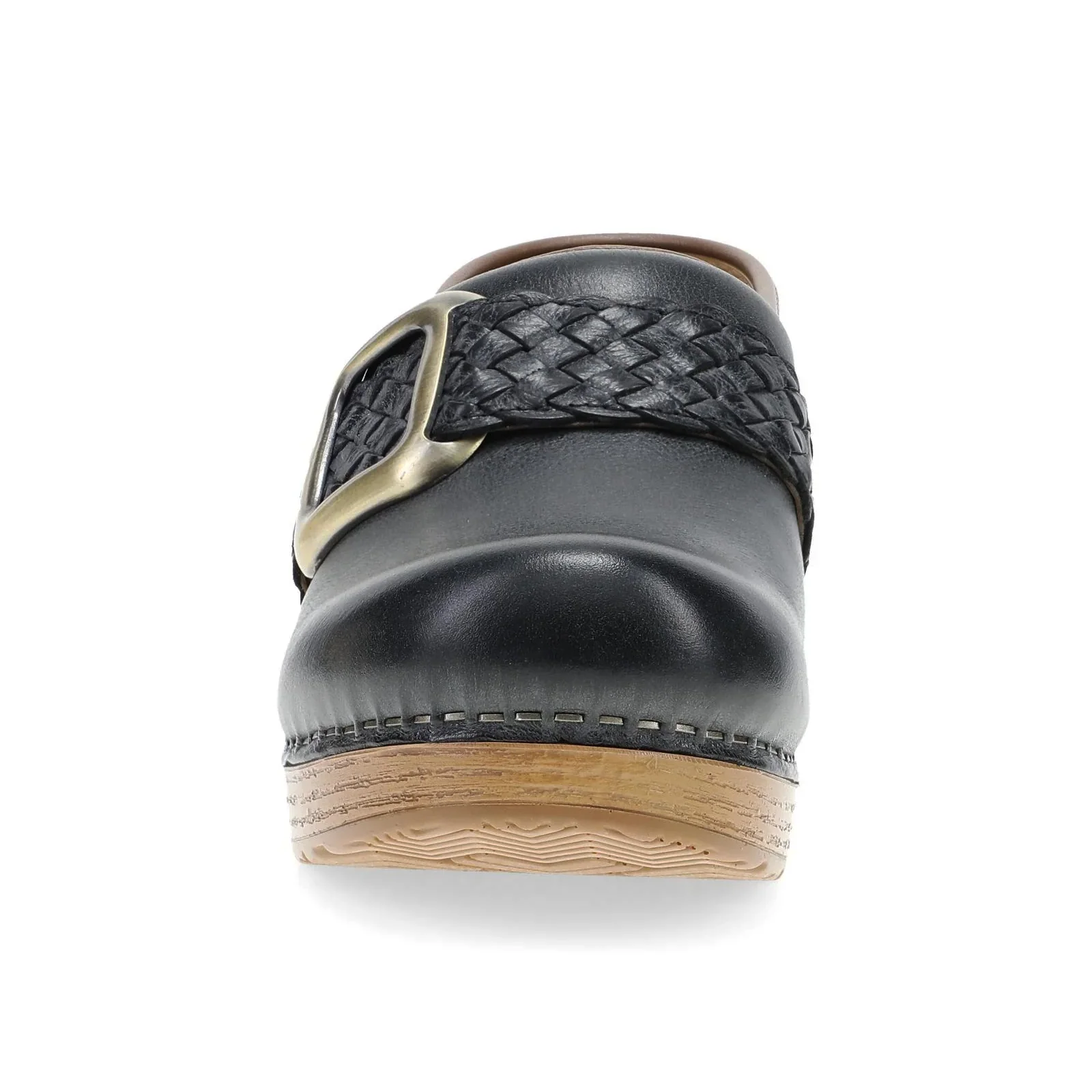 Dansko Pro Braided Clog (Women) - Black Leather - Image 3