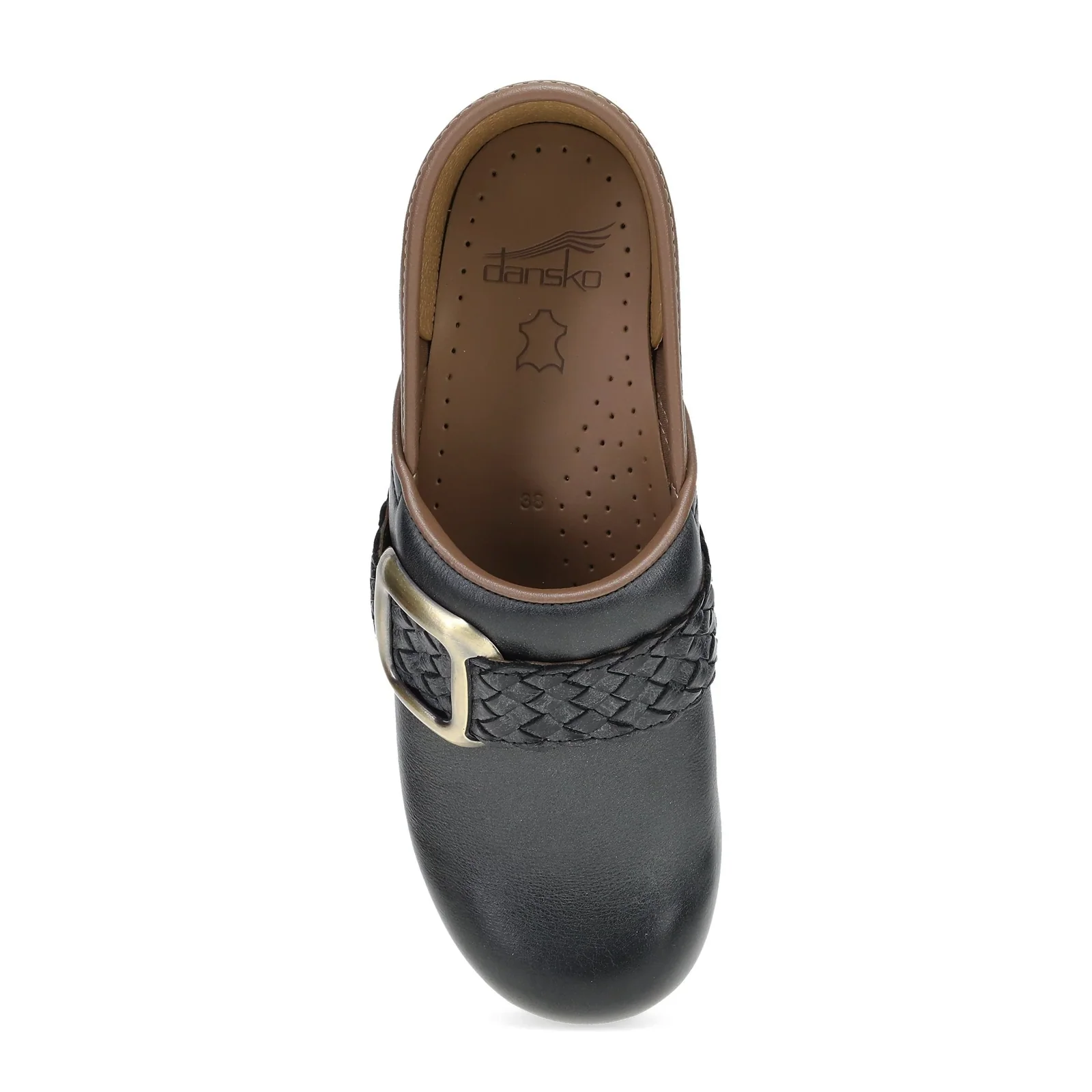 Dansko Pro Braided Clog (Women) - Black Leather - Image 5
