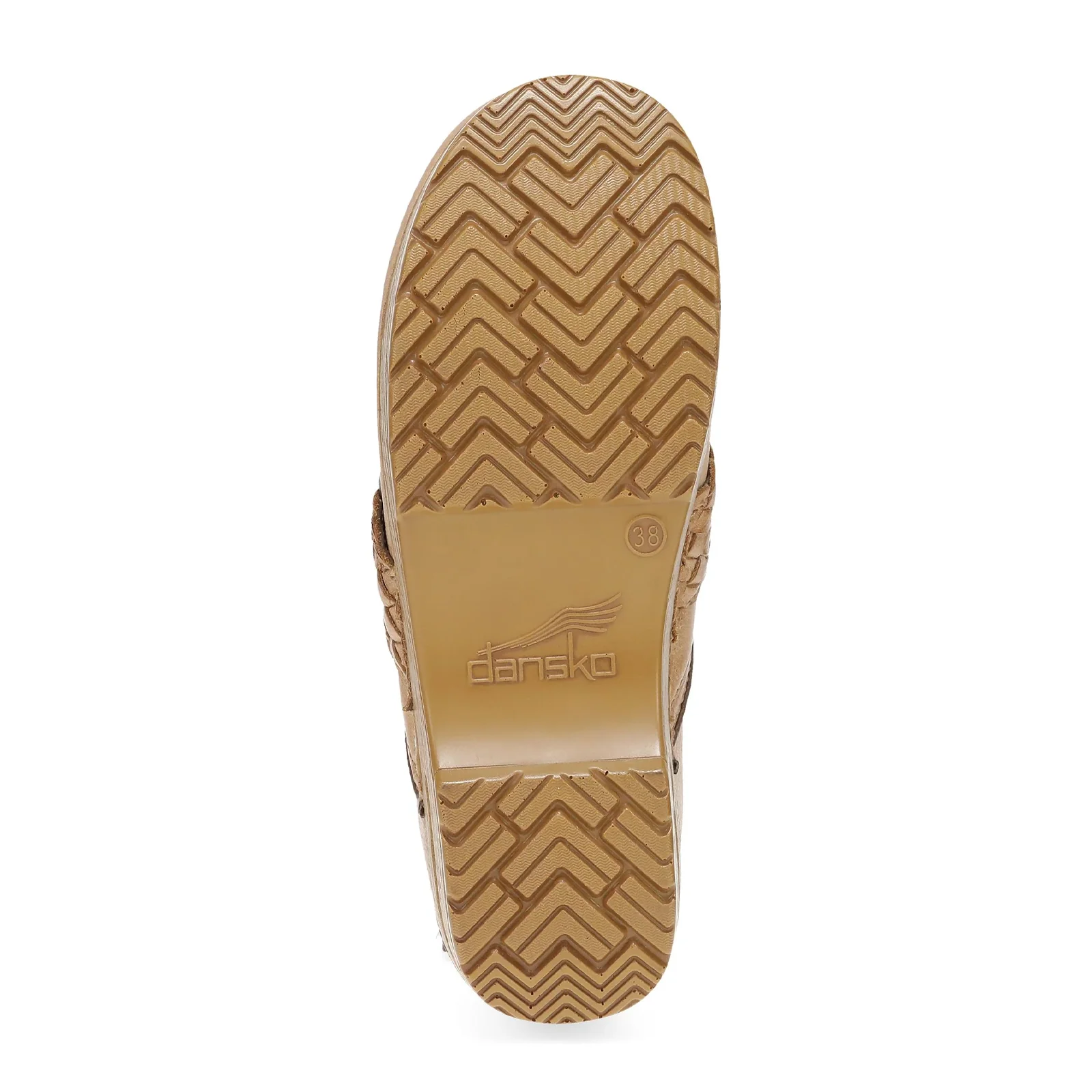 Dansko Pro Braided Clog (Women) - Honey Distressed Leather - Image 6